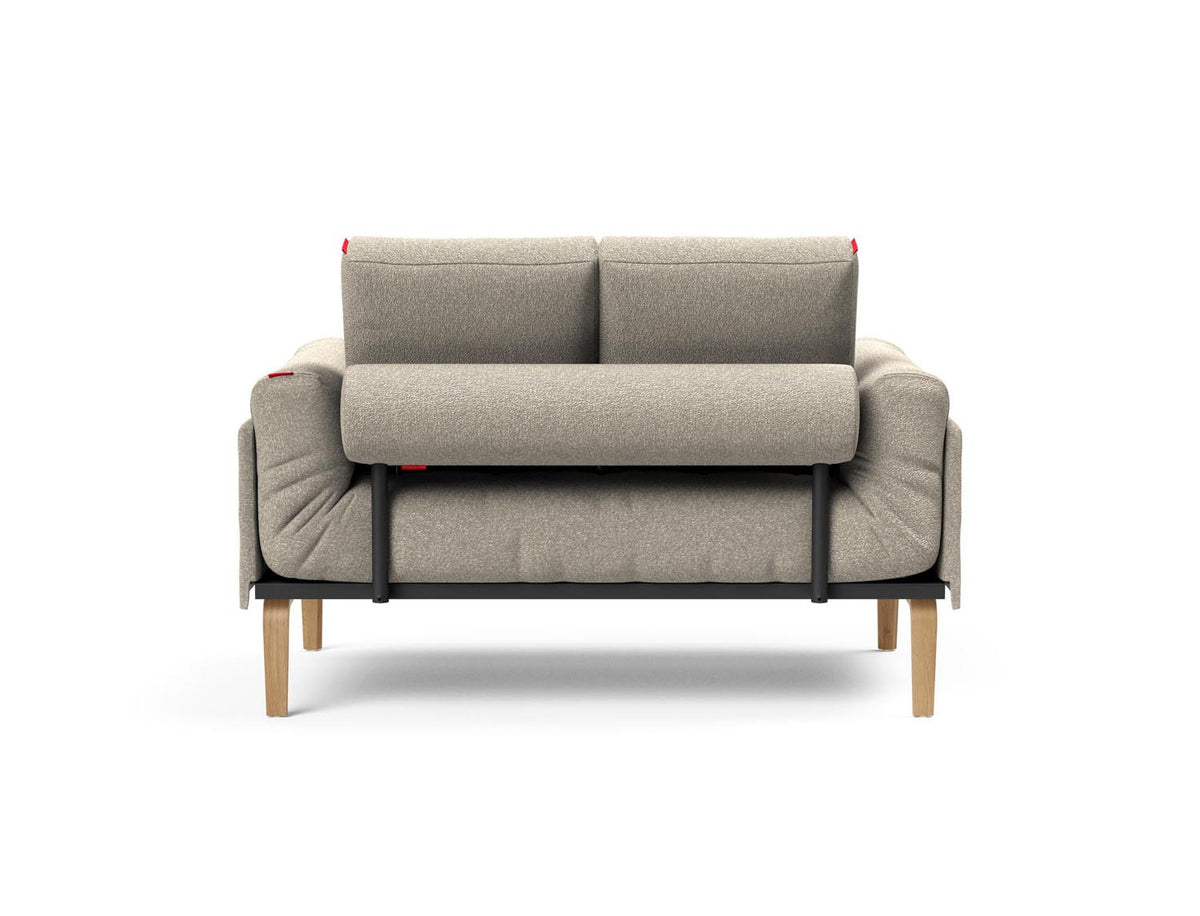 Rollo Bow Klappsofa 80 mit Gestellbezug Spring in 539 Bouclé Beige präsentiert im Onlineshop von KAQTU Design AG. Bettsofa ist von Innovation Living