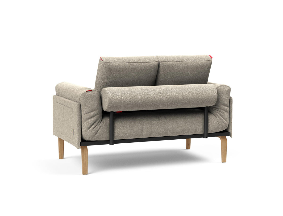 Rollo Bow Klappsofa 80 mit Gestellbezug Spring in 539 Bouclé Beige präsentiert im Onlineshop von KAQTU Design AG. Bettsofa ist von Innovation Living