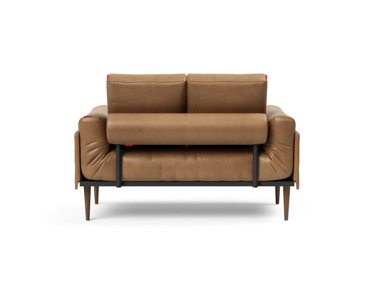 Rollo Styletto Klappsofa 80 mit Gestellbezug Spring in 551 Faunal Brown präsentiert im Onlineshop von KAQTU Design AG. Bettsofa ist von Innovation Living