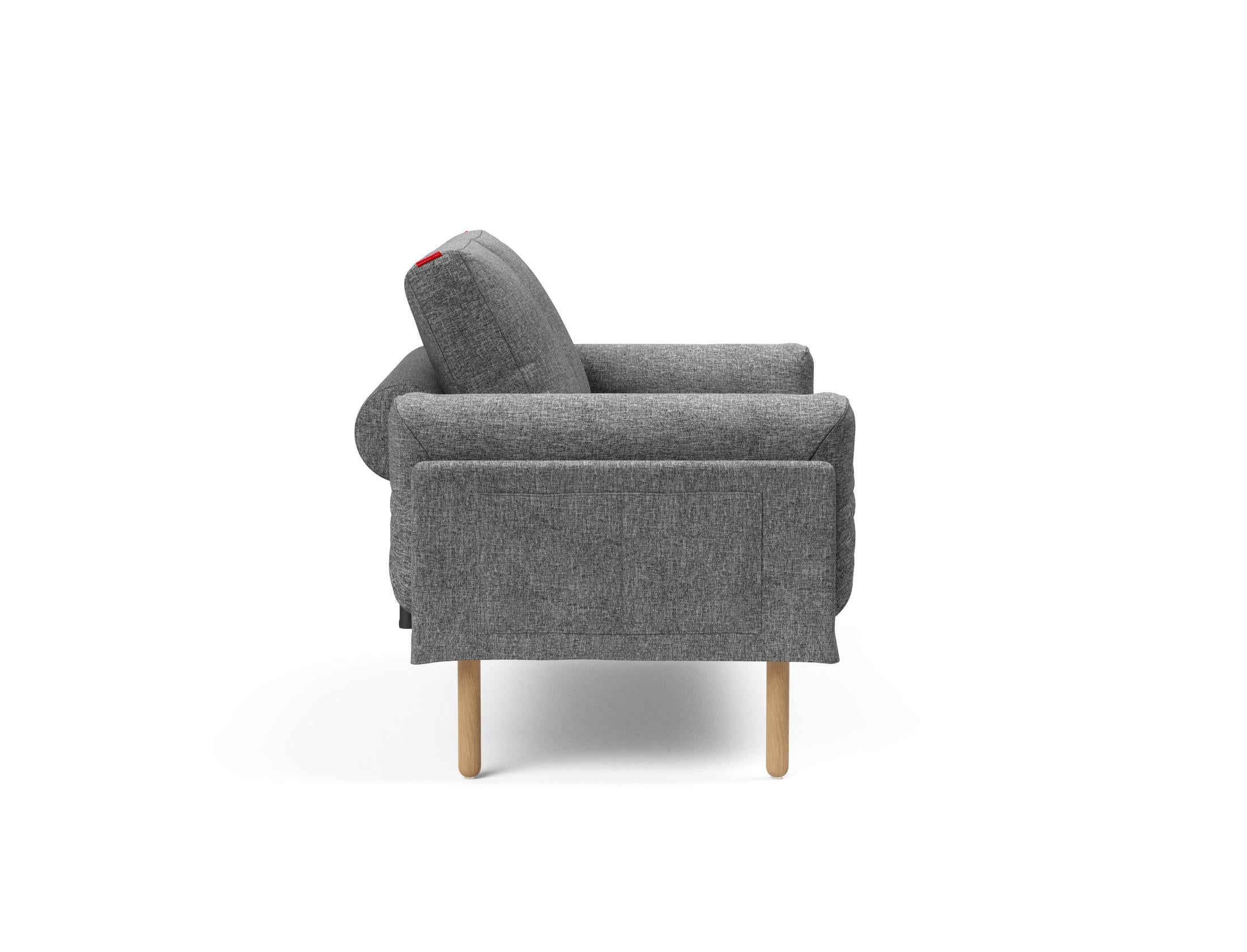 Erleben Sie das Rollo Stem Klappsofa 80 von Innovation Living – ein stilvolles, funktionales Tagesbett, das Komfort und Anpassungsfähigkeit vereint.
