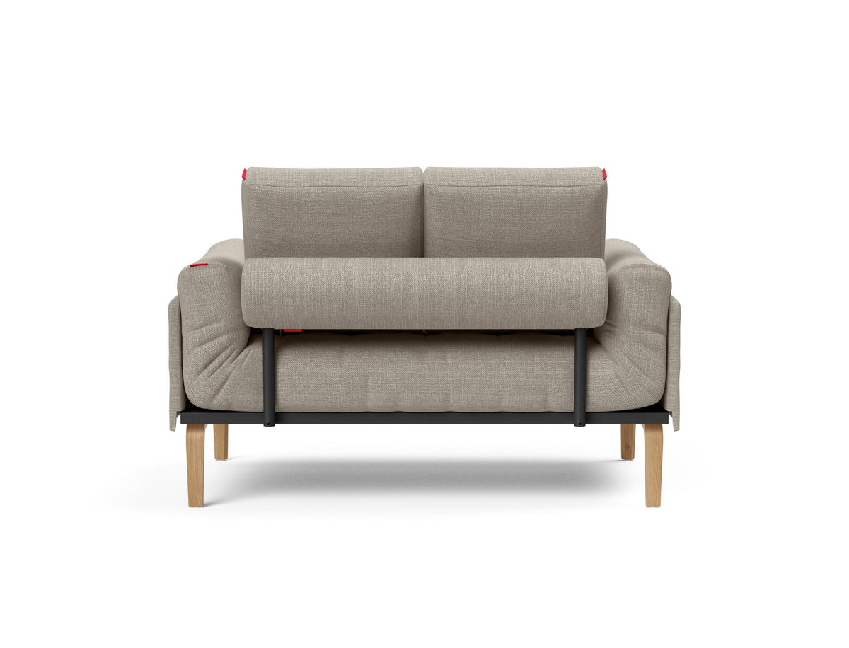 Rollo Bow Klappsofa 80 mit Gestellbezug Spring in 579 Kenya Gravel präsentiert im Onlineshop von KAQTU Design AG. Bettsofa ist von Innovation Living