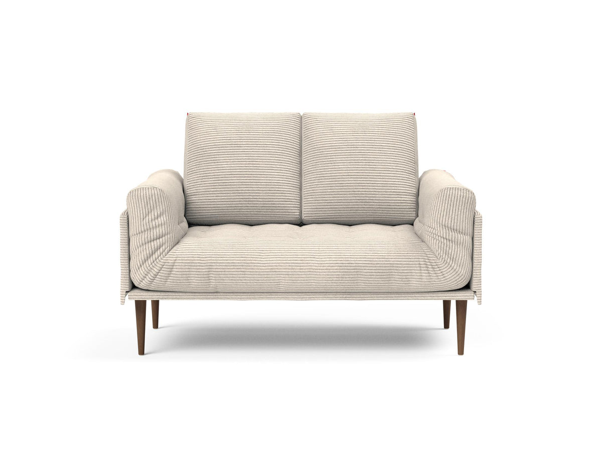 Rollo Styletto Klappsofa 80 mit Gestellbezug Spring in 594 Corduroy Ivory präsentiert im Onlineshop von KAQTU Design AG. Bettsofa ist von Innovation Living