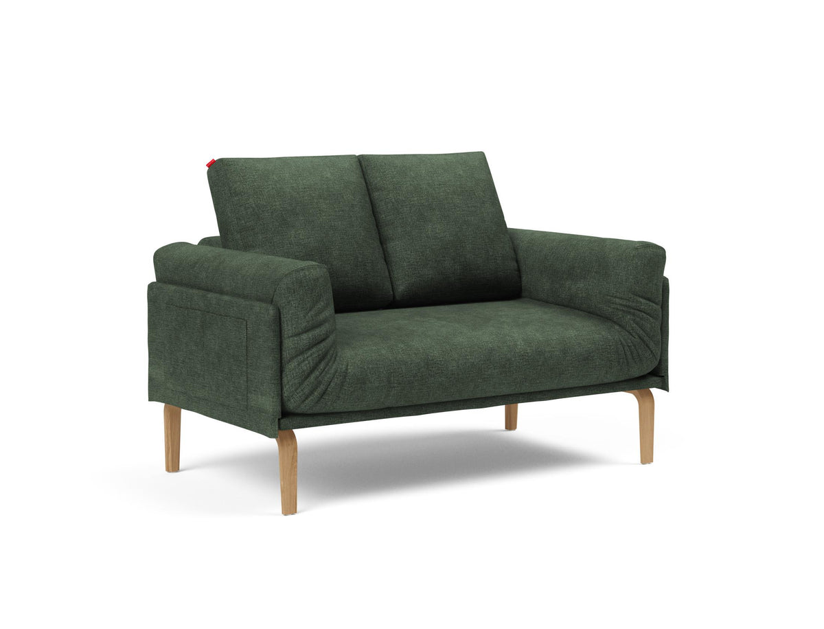 Rollo Bow Klappsofa 80 mit Cover und Gestellbezug Spring in 281 Avella Pine Green präsentiert im Onlineshop von KAQTU Design AG. Bettsofa ist von Innovation Living