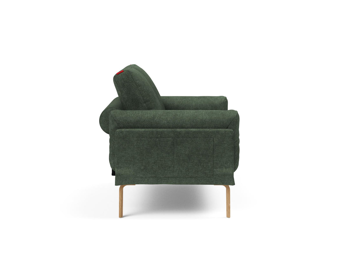 Rollo Bow Klappsofa 80 mit Cover und Gestellbezug Spring in 281 Avella Pine Green präsentiert im Onlineshop von KAQTU Design AG. Bettsofa ist von Innovation Living