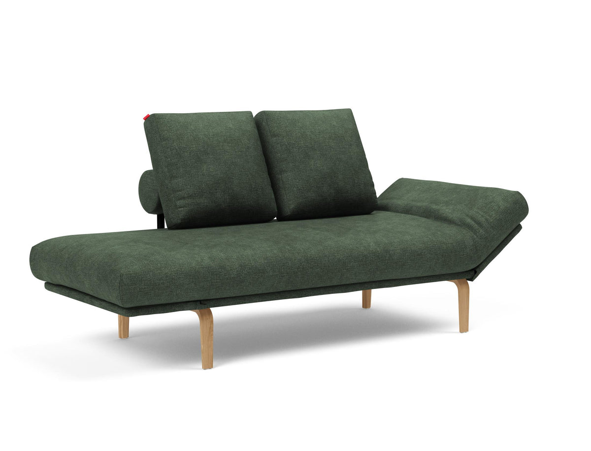 Rollo Bow Klappsofa 80 mit Cover und Gestellbezug Spring in 281 Avella Pine Green präsentiert im Onlineshop von KAQTU Design AG. Bettsofa ist von Innovation Living
