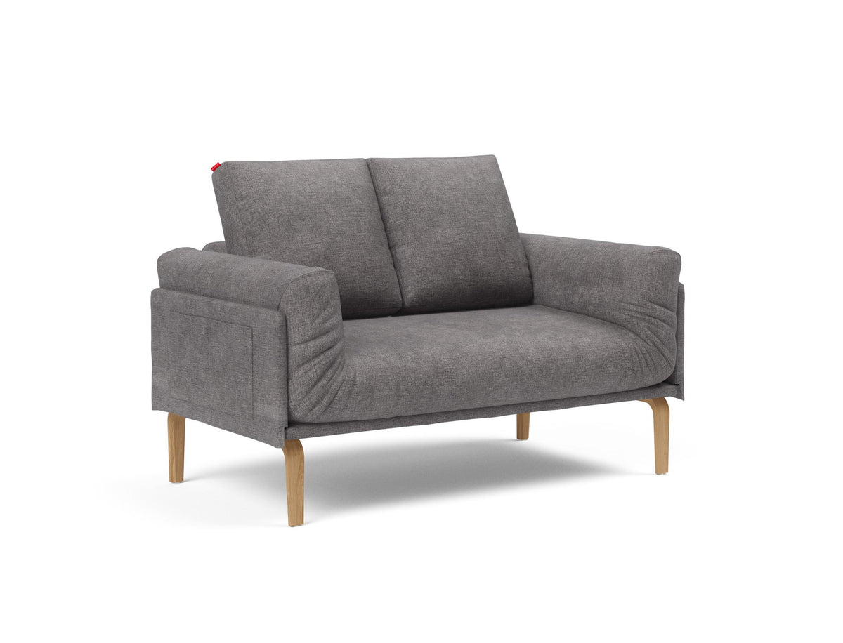 Rollo Bow Klappsofa 80 mit Cover und Gestellbezug Spring in 282 Avella Warm Grey präsentiert im Onlineshop von KAQTU Design AG. Bettsofa ist von Innovation Living