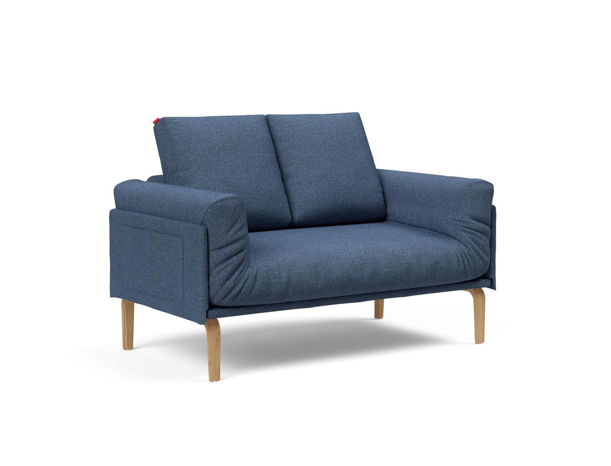 Rollo Bow Klappsofa 80 mit Cover und Gestellbezug Spring in 302 Weda Blue präsentiert im Onlineshop von KAQTU Design AG. Bettsofa ist von Innovation Living