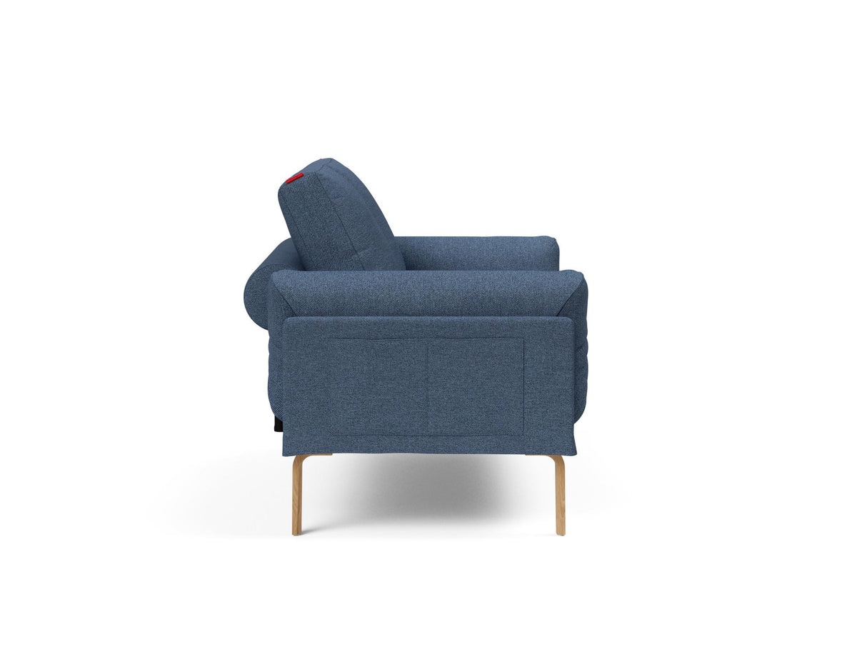 Rollo Bow Klappsofa 80 mit Cover und Gestellbezug Spring in 302 Weda Blue präsentiert im Onlineshop von KAQTU Design AG. Bettsofa ist von Innovation Living