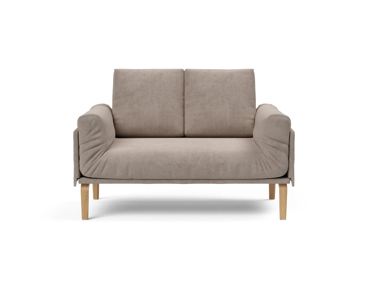 Rollo Bow Klappsofa 80 mit Cover und Gestellbezug Spring in 318 Cordufine Beige präsentiert im Onlineshop von KAQTU Design AG. Bettsofa ist von Innovation Living