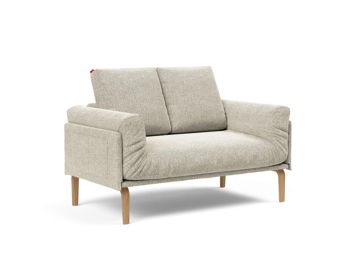 Rollo Bow Klappsofa 80 mit Cover und Gestellbezug Spring in 357 Taura Off White präsentiert im Onlineshop von KAQTU Design AG. Bettsofa ist von Innovation Living