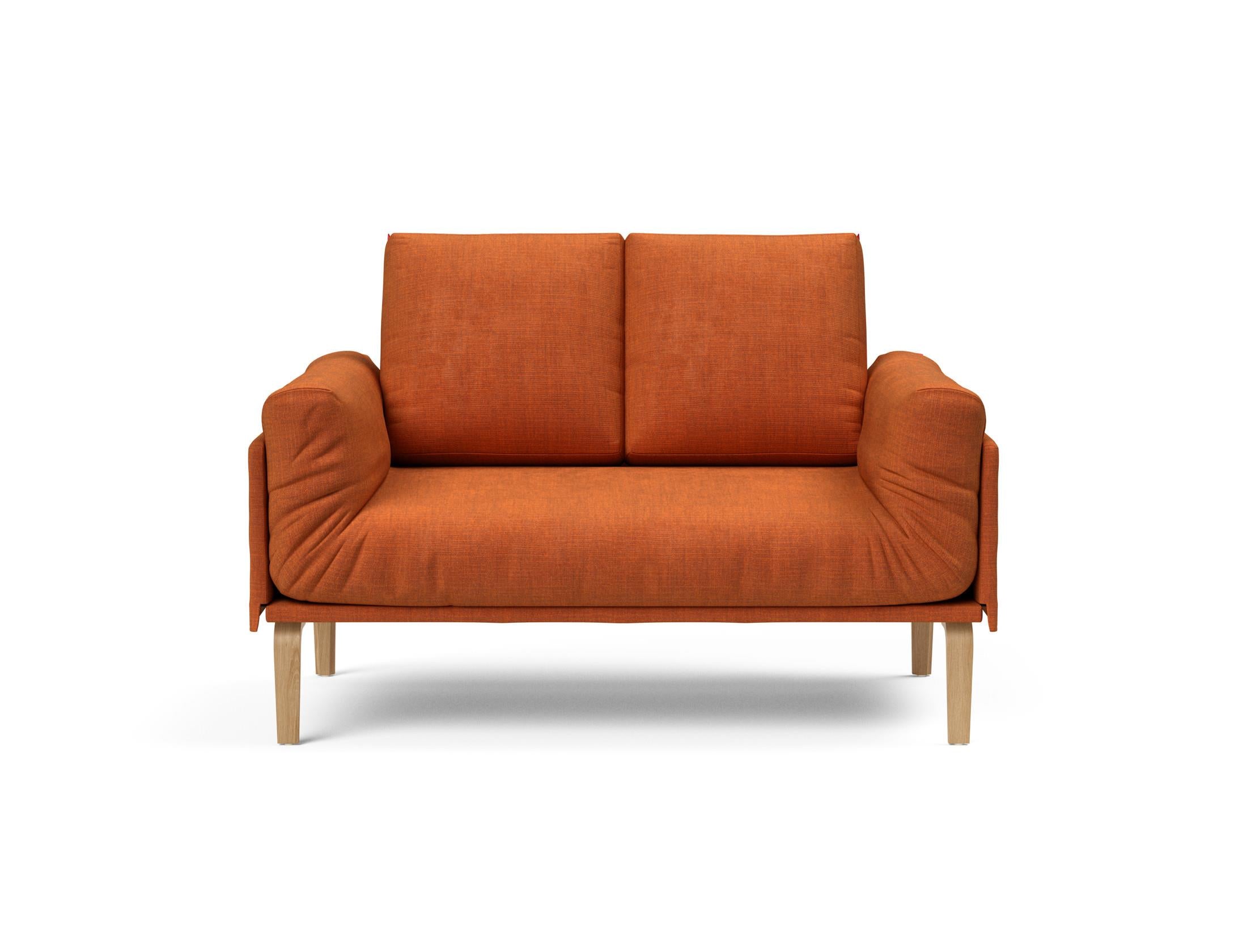 Entdecken Sie das Rollo Bow Klappsofa 80 von Innovation Living – ein elegantes, flexibles Sofa für kompaktes Wohnen, ideal als Tages- oder Gästebett.
