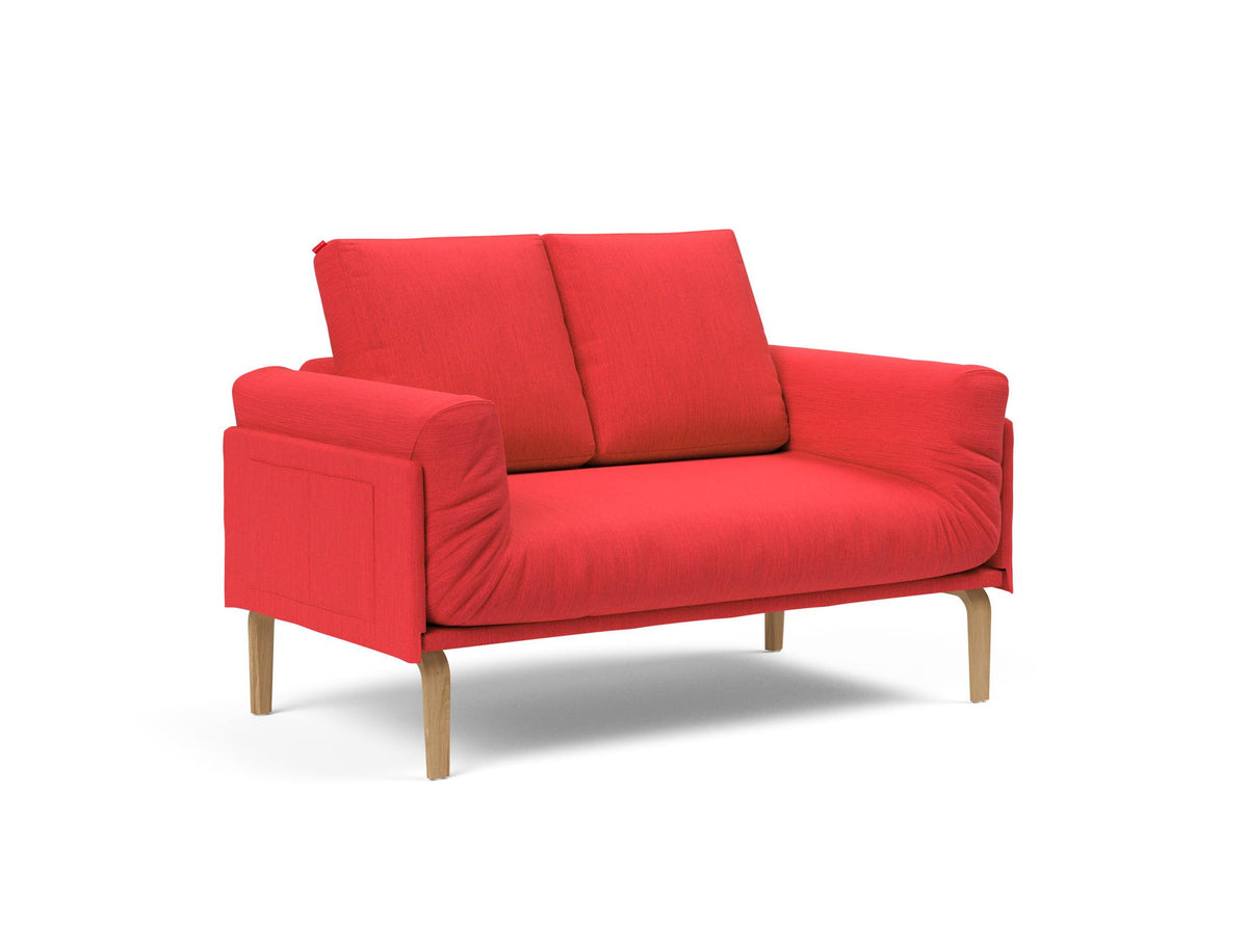 Rollo Bow Klappsofa 80 mit Cover und Gestellbezug Spring in 511 Elegance Red präsentiert im Onlineshop von KAQTU Design AG. Bettsofa ist von Innovation Living