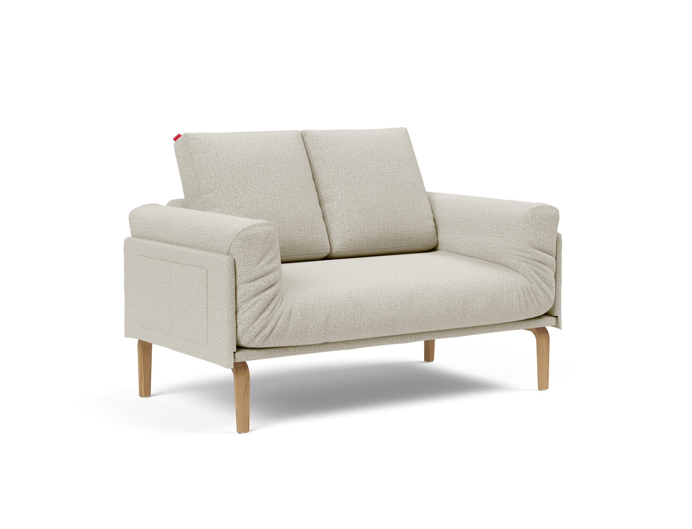 Entdecken Sie das Rollo Bow Klappsofa 80 von Innovation Living – ein elegantes, flexibles Sofa für kompaktes Wohnen, ideal als Tages- oder Gästebett.