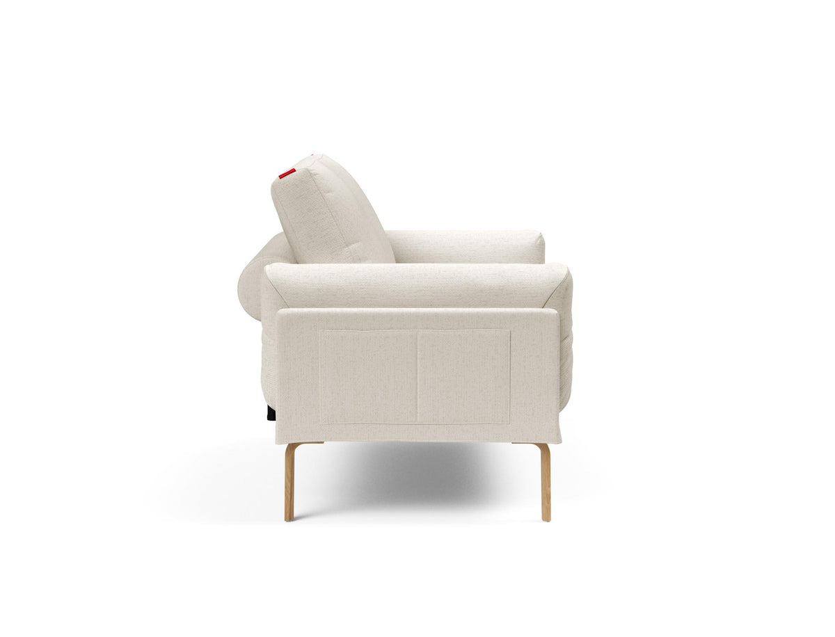 Rollo Bow Klappsofa 80 mit Cover und Gestellbezug Spring in 531 Bouclé Off White präsentiert im Onlineshop von KAQTU Design AG. Bettsofa ist von Innovation Living