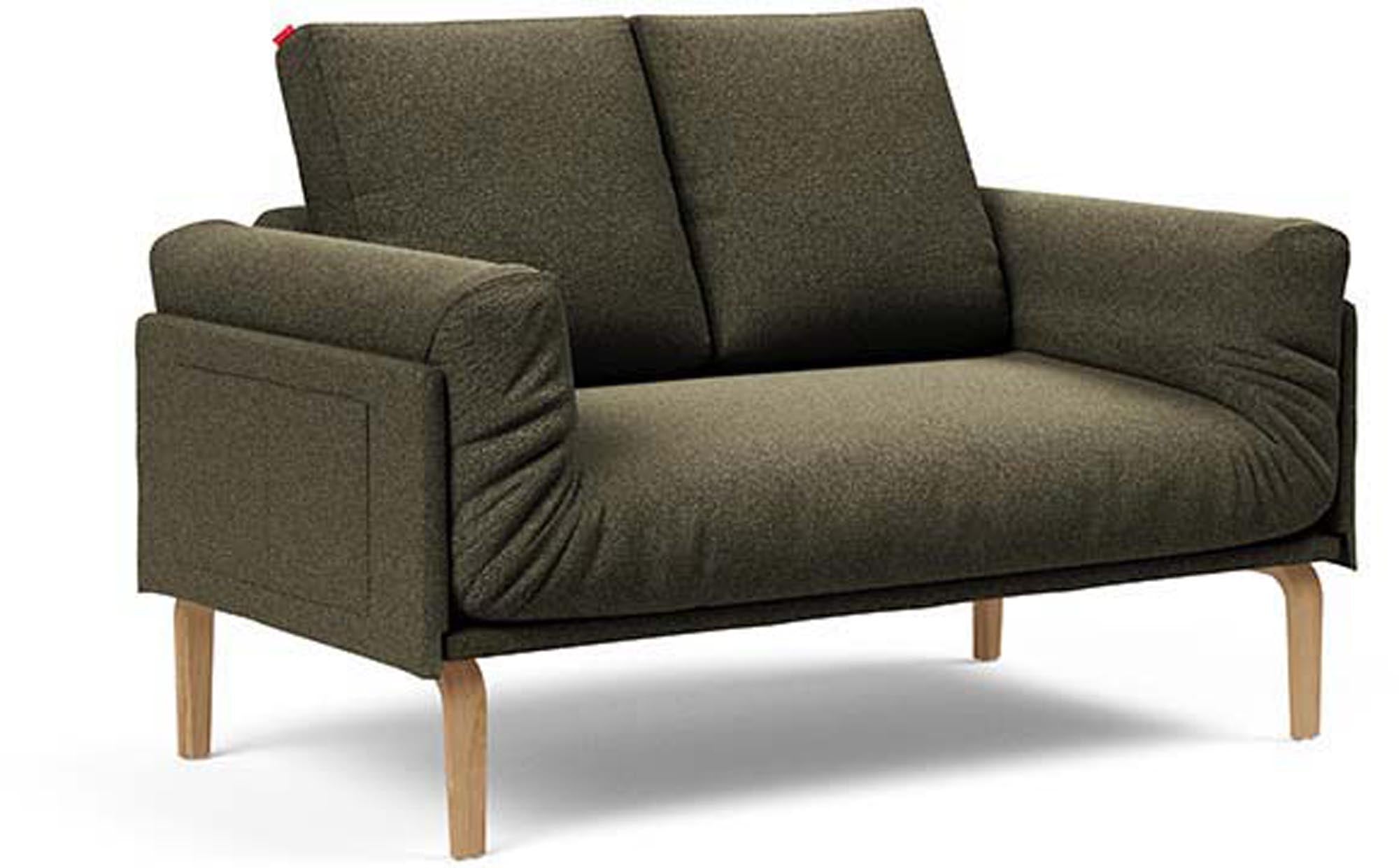 Erleben Sie das Rollo Bow Klappsofa 80 von Innovation Living – ein elegantes Möbelstück mit dem einzigartigen Cover Spring für höchsten Sitzkomfort und Vielseitigkeit.