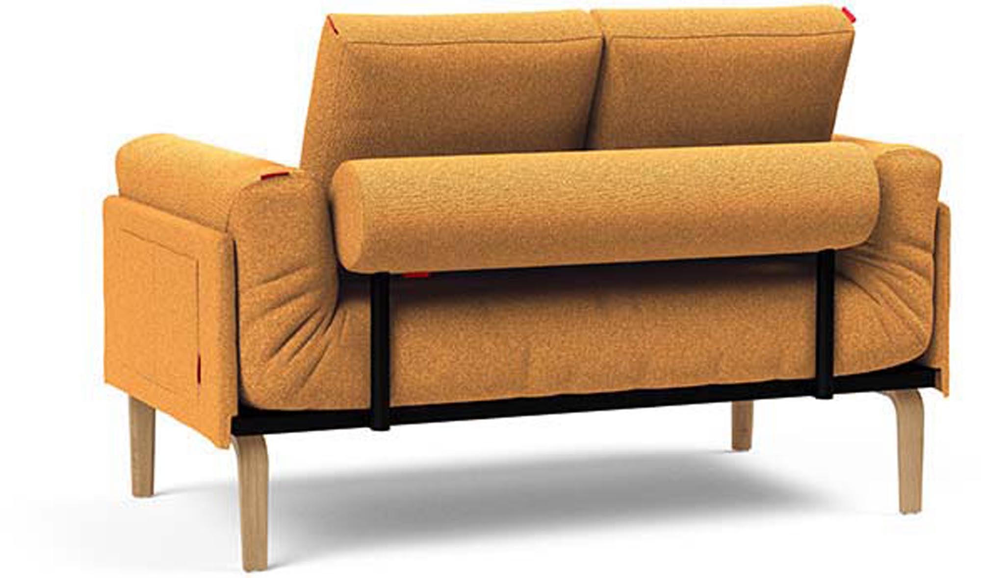 Erleben Sie das Rollo Bow Klappsofa 80 von Innovation Living – ein elegantes, funktionales Möbelstück mit anpassbarer Höhe und hochwertiger Matratze für besten Schlafkomfort.