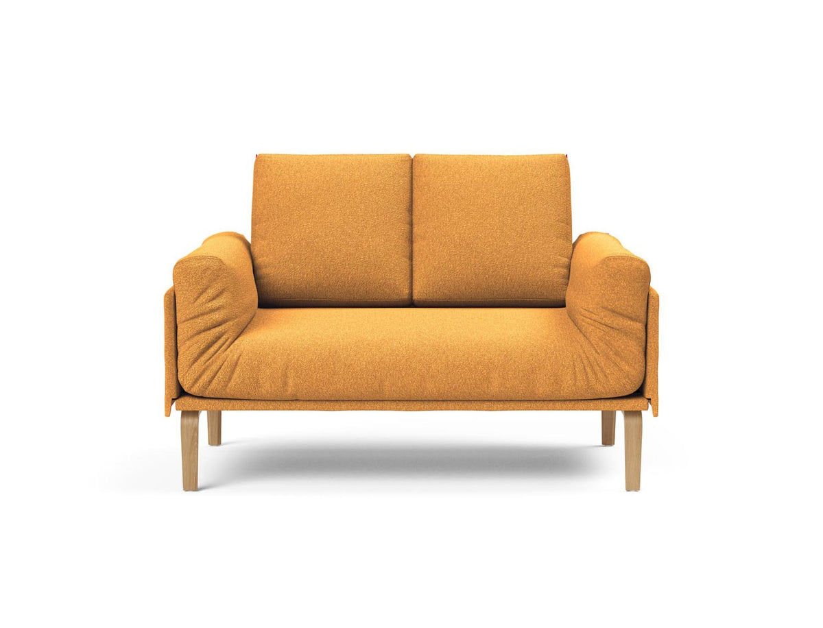 Rollo Bow Klappsofa 80 mit Cover und Gestellbezug Spring in 536 Bouclé Ochre präsentiert im Onlineshop von KAQTU Design AG. Bettsofa ist von Innovation Living