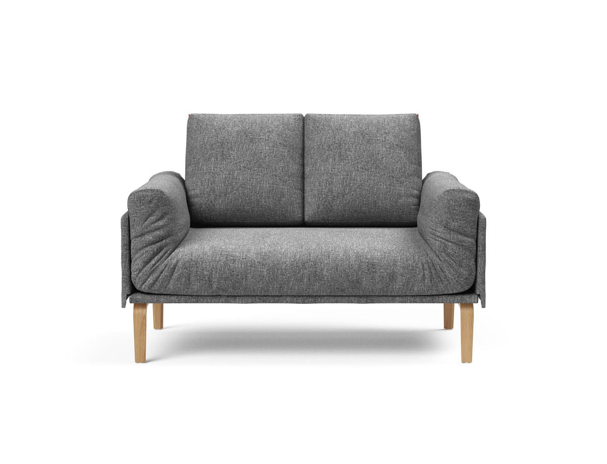 Rollo Bow Klappsofa 80 mit Cover und Gestellbezug Spring in 563 Twist Charcoal präsentiert im Onlineshop von KAQTU Design AG. Bettsofa ist von Innovation Living