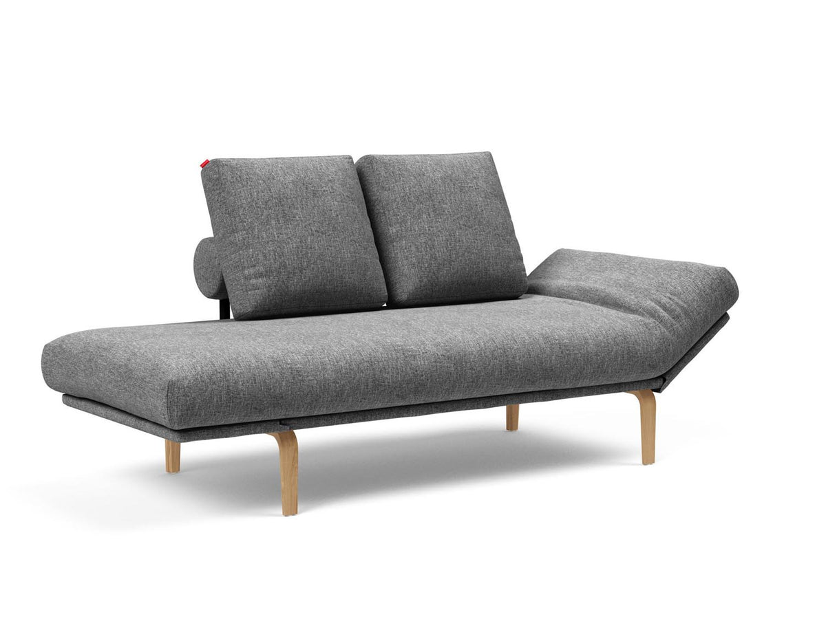 Rollo Bow Klappsofa 80 mit Cover und Gestellbezug Spring in 563 Twist Charcoal präsentiert im Onlineshop von KAQTU Design AG. Bettsofa ist von Innovation Living