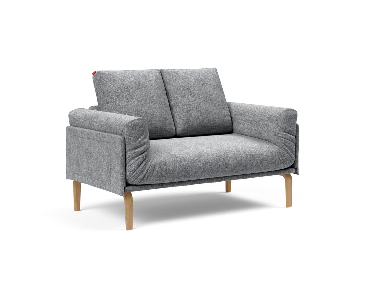 Rollo Bow Klappsofa 80 mit Cover und Gestellbezug Spring in 565 Twist Granite präsentiert im Onlineshop von KAQTU Design AG. Bettsofa ist von Innovation Living