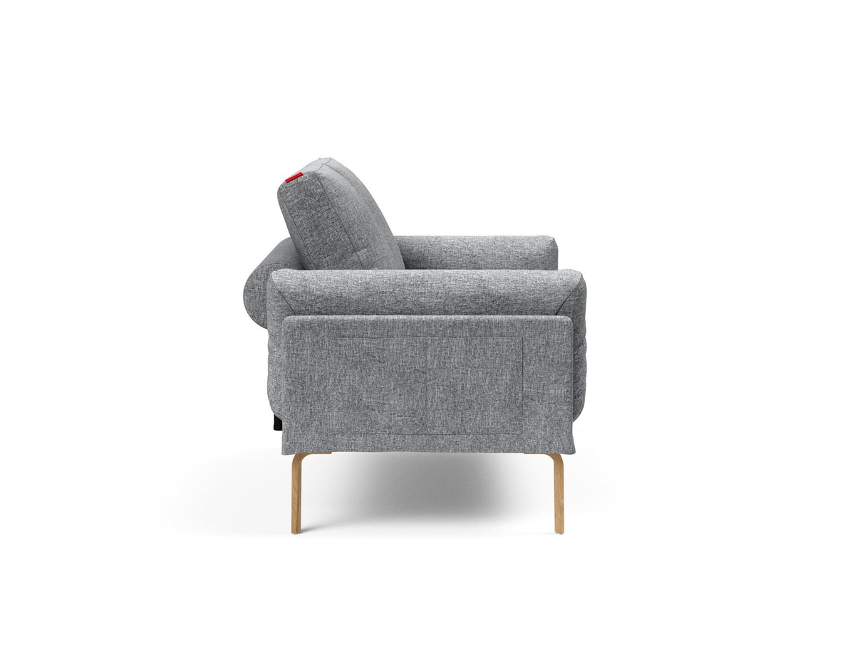 Rollo Bow Klappsofa 80 mit Cover und Gestellbezug Spring in 565 Twist Granite präsentiert im Onlineshop von KAQTU Design AG. Bettsofa ist von Innovation Living