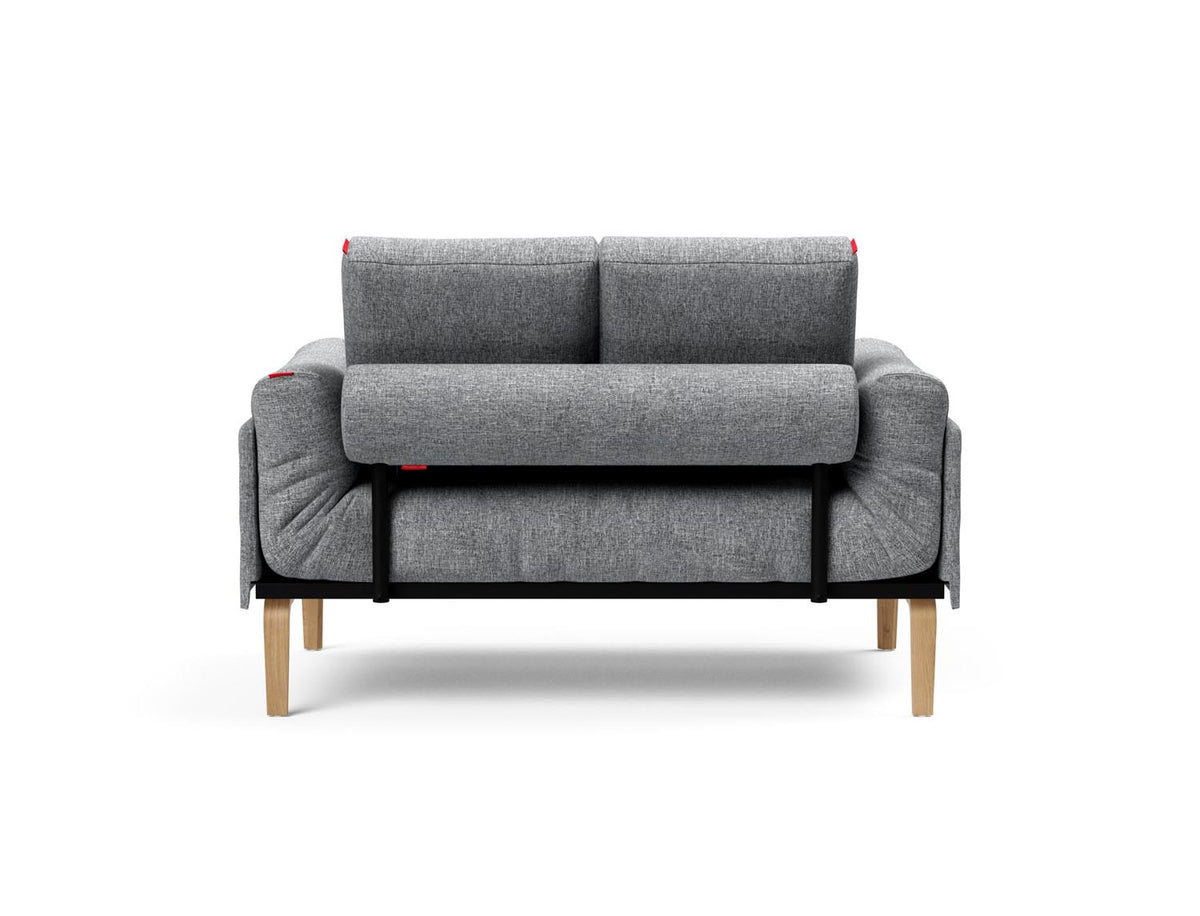 Rollo Bow Klappsofa 80 mit Cover und Gestellbezug Spring in 565 Twist Granite präsentiert im Onlineshop von KAQTU Design AG. Bettsofa ist von Innovation Living