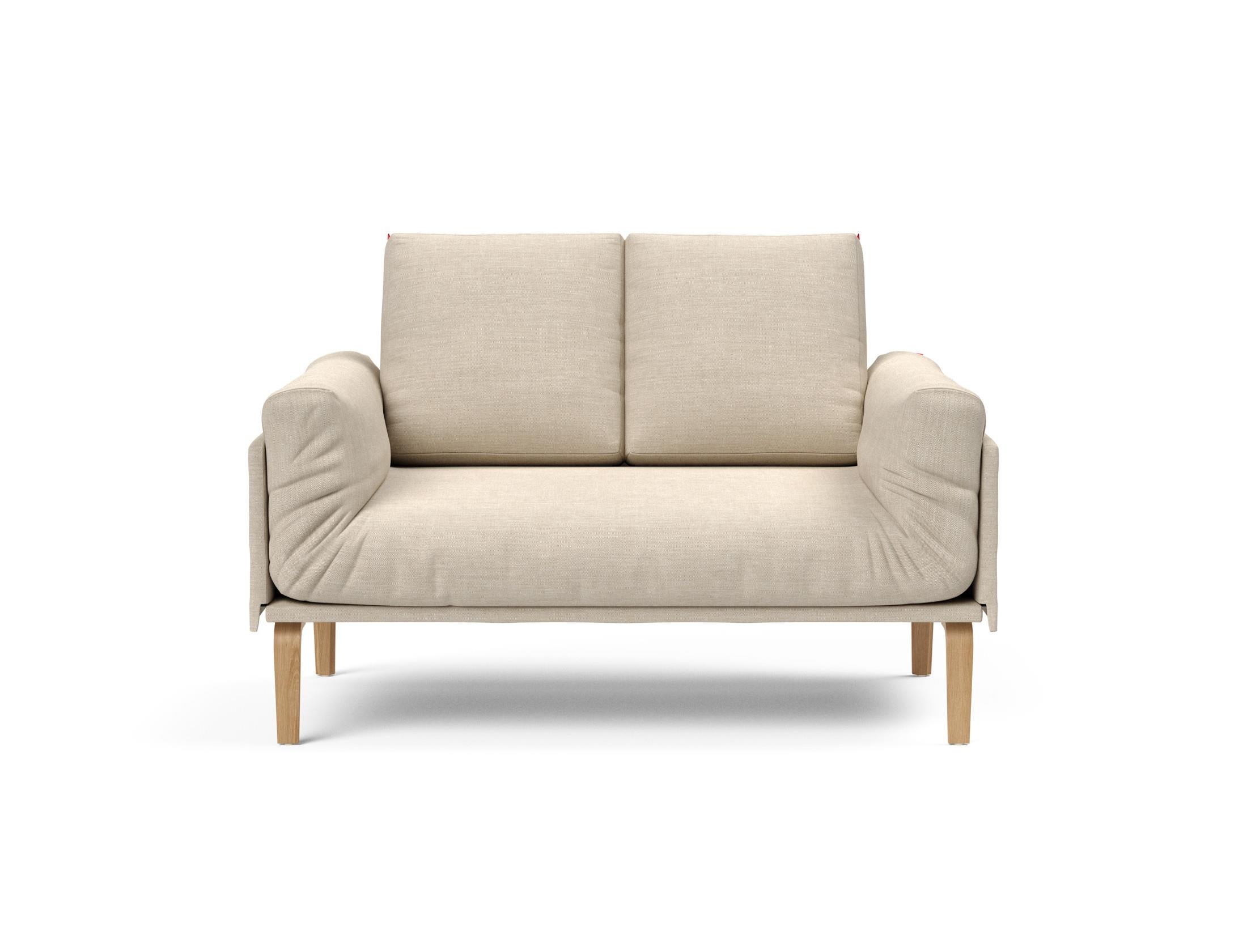 Erleben Sie das Rollo Bow Klappsofa 80 von Innovation Living – ein stilvolles, anpassbares Möbelstück, perfekt für kleine Räume und vielseitige Nutzung.