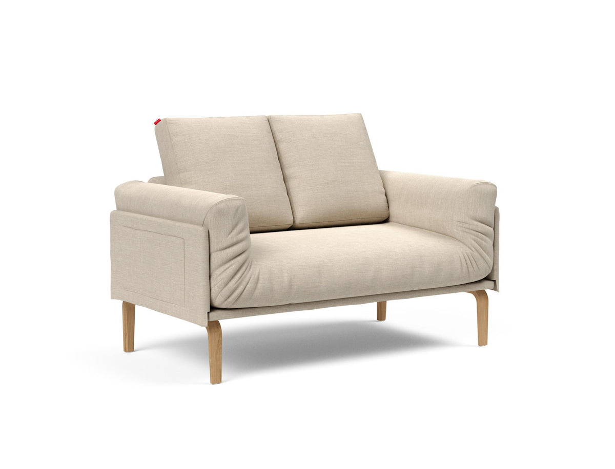 Rollo Bow Klappsofa 80 mit Cover und Gestellbezug Spring in 586 Phobos Latte präsentiert im Onlineshop von KAQTU Design AG. Bettsofa ist von Innovation Living