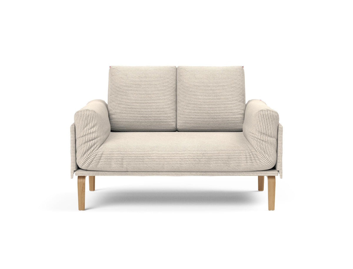 Rollo Bow Klappsofa 80 mit Cover und Gestellbezug Spring in 594 Corduroy Ivory präsentiert im Onlineshop von KAQTU Design AG. Bettsofa ist von Innovation Living