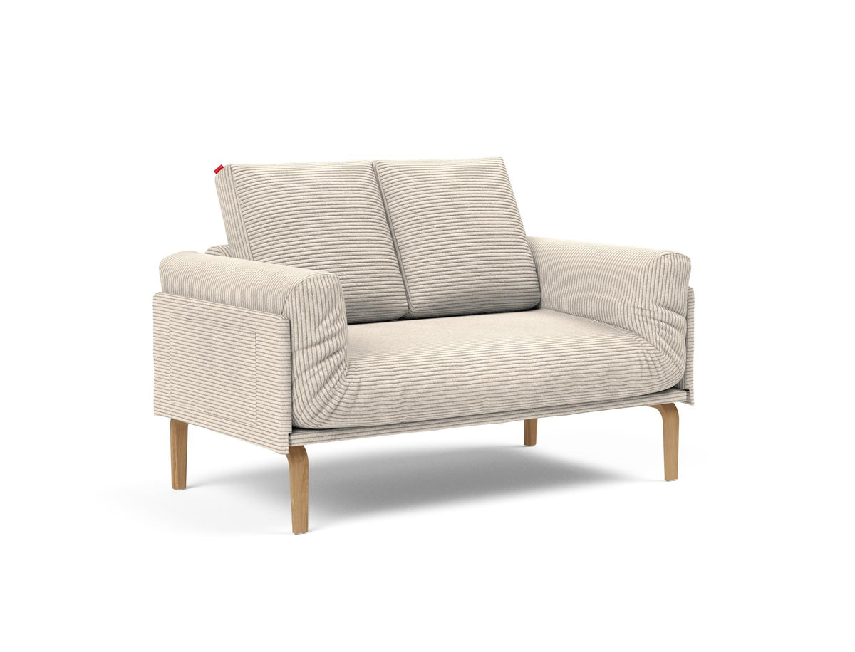 Rollo Bow Klappsofa 80 mit Cover und Gestellbezug Spring in 594 Corduroy Ivory präsentiert im Onlineshop von KAQTU Design AG. Bettsofa ist von Innovation Living