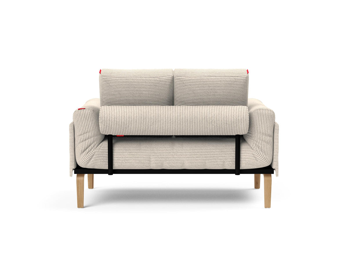 Rollo Bow Klappsofa 80 mit Cover und Gestellbezug Spring in 594 Corduroy Ivory präsentiert im Onlineshop von KAQTU Design AG. Bettsofa ist von Innovation Living