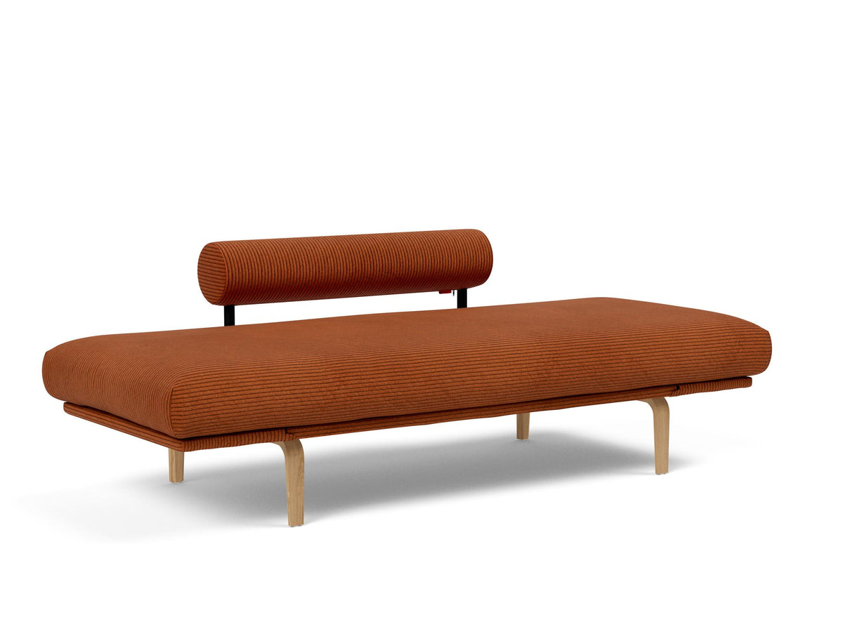 Rollo Bow Klappsofa 80 mit Cover und Gestellbezug Spring in 595 Corduroy Burnt Orange präsentiert im Onlineshop von KAQTU Design AG. Bettsofa ist von Innovation Living