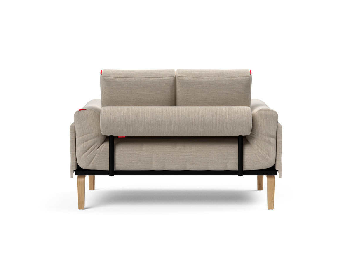 Rollo Bow Klappsofa 80 mit Cover und Gestellbezug Spring in 612 Blida Sand Grey präsentiert im Onlineshop von KAQTU Design AG. Bettsofa ist von Innovation Living