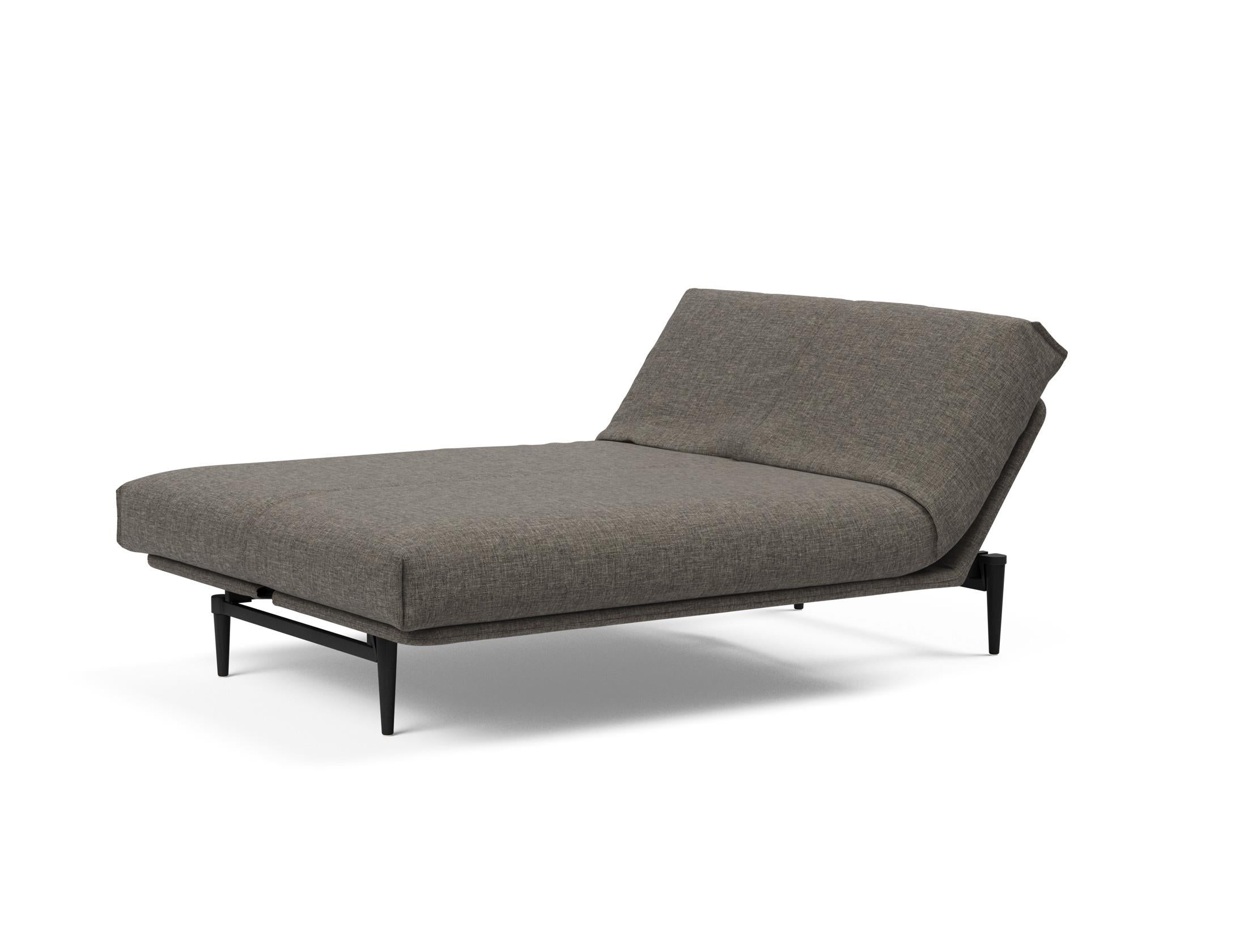 Erleben Sie das Colpus Bettsofa 140 Nordic Cover in elegantem Eiche schwarz. Multifunktional, mit Soft Spring Matratze für höchsten Schlafkomfort.