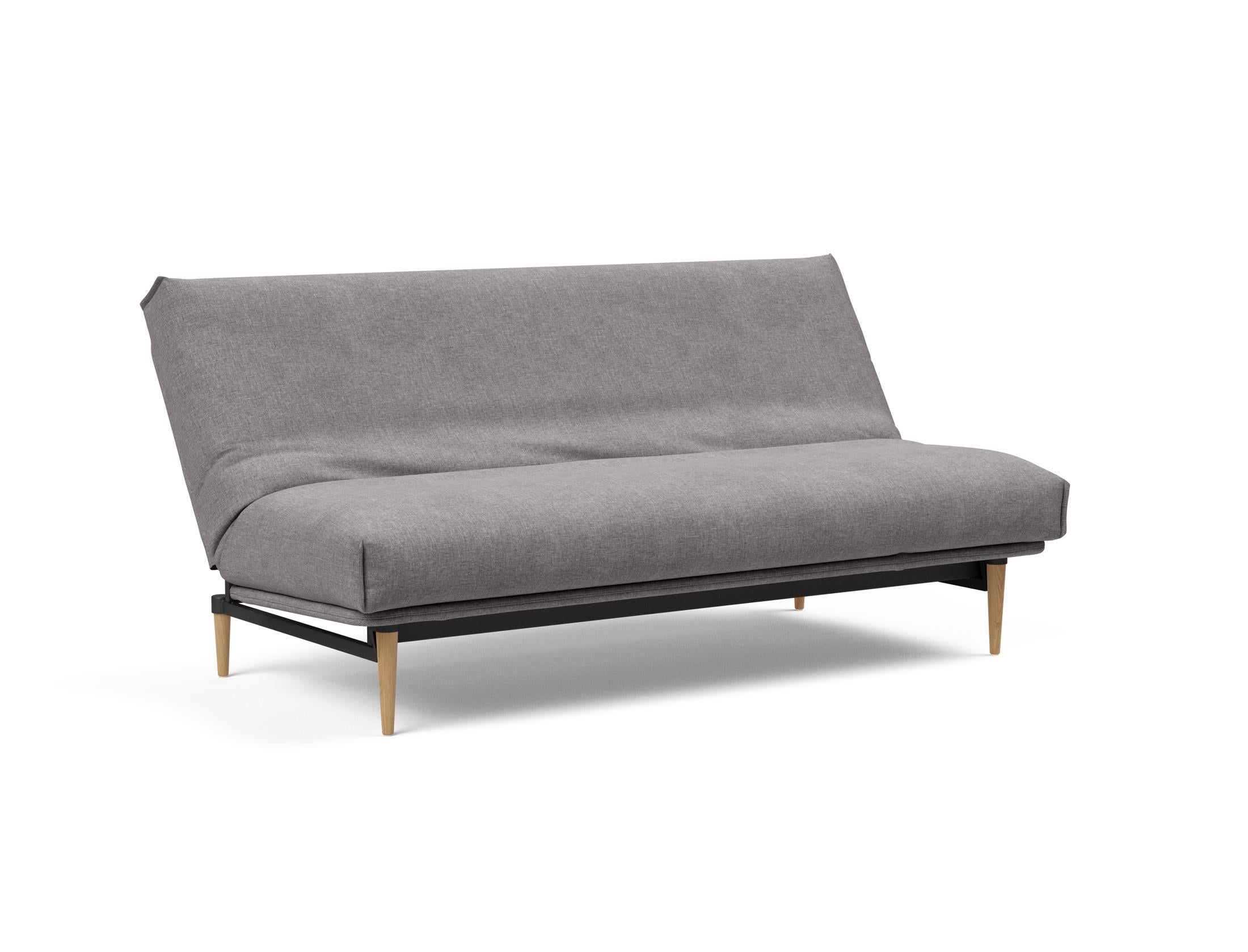 Erleben Sie das Colpus Bettsofa 140 Nordic Cover von Innovation Living – ein elegantes Möbelstück mit Soft Spring Matratze für höchsten Schlafkomfort und praktischen, abnehmbaren Bezug.