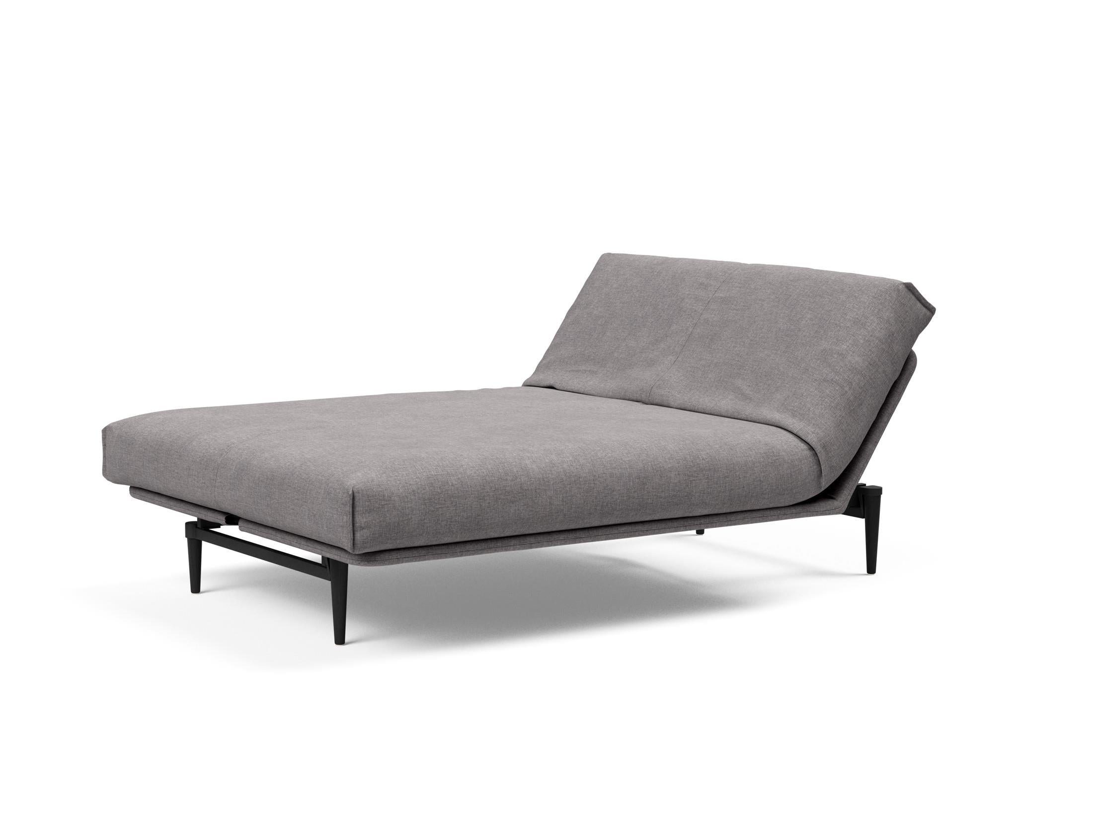 Erleben Sie das Colpus Bettsofa 140 Nordic Cover in elegantem Eiche schwarz. Multifunktional, mit Soft Spring Matratze für höchsten Schlafkomfort.