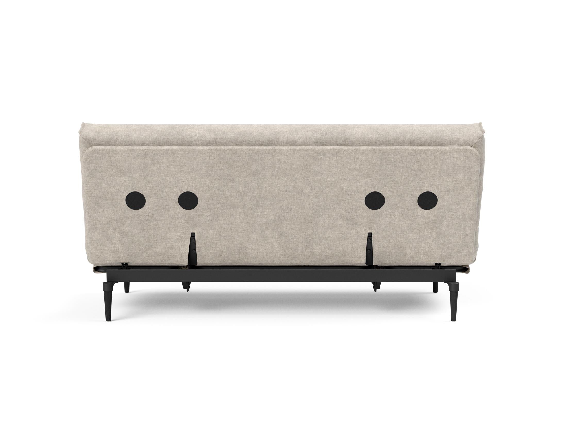 Entdecken Sie das Colpus Bettsofa 140 Nordic Cover in stilvollem Eiche schwarz. Ideal für kompaktes Wohnen, bietet es Komfort und Funktionalität.