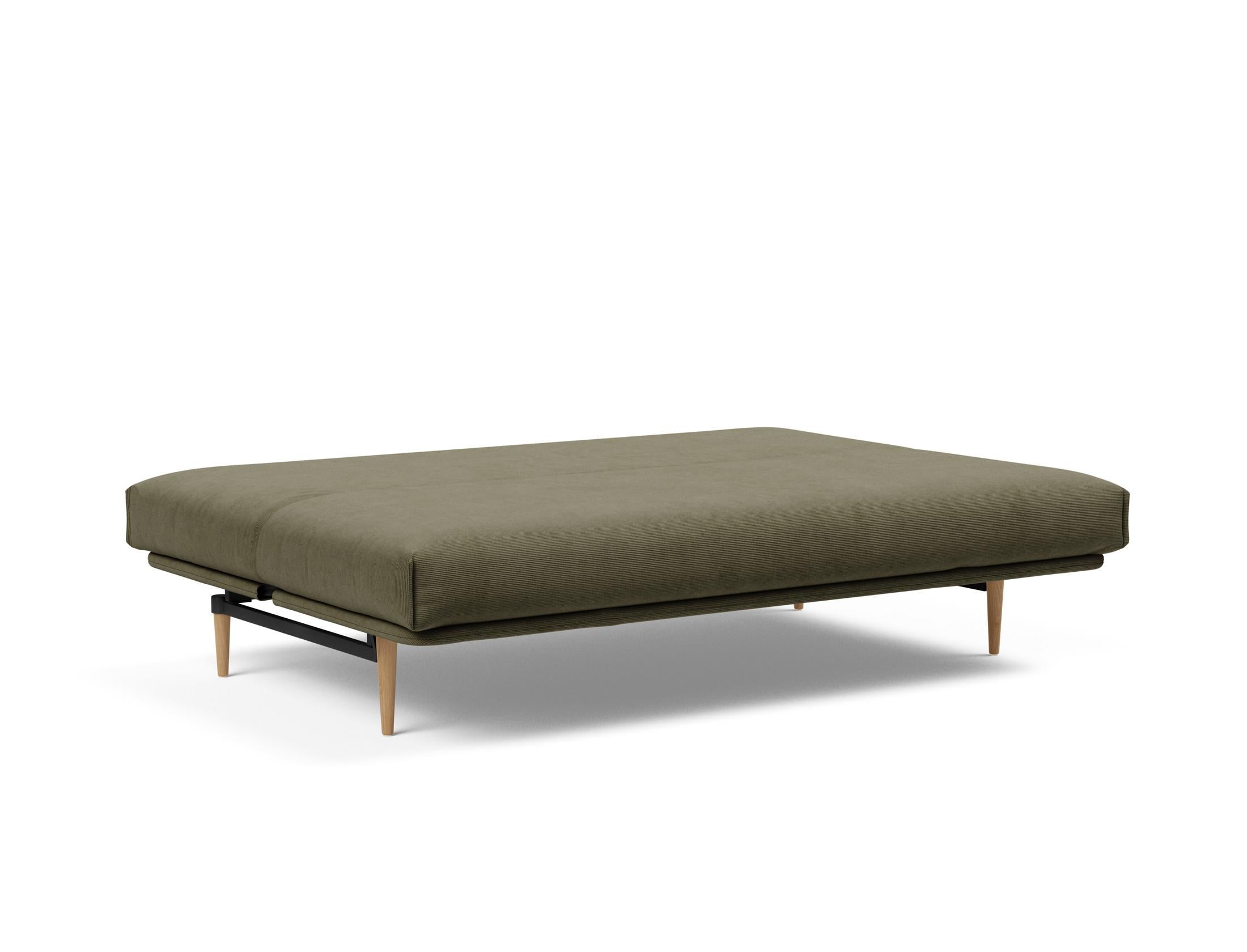 Erleben Sie das Colpus Bettsofa 140 Nordic Cover von Innovation Living – ein elegantes Möbelstück mit Soft Spring Matratze für höchsten Schlafkomfort und praktischen, abnehmbaren Bezug.