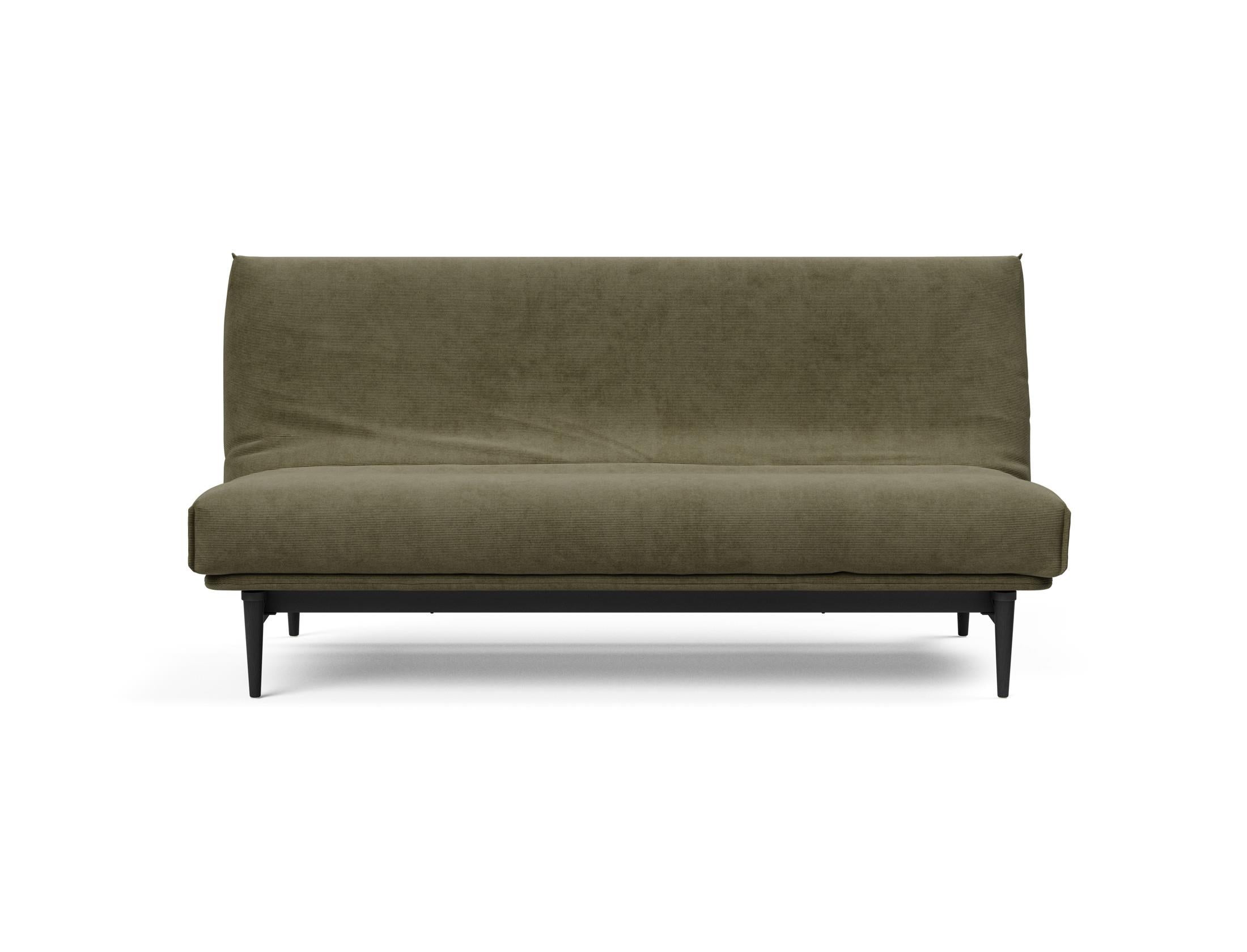 Erleben Sie das Colpus Bettsofa 140 Nordic Cover in elegantem Eiche schwarz. Multifunktional, mit Soft Spring Matratze für höchsten Schlafkomfort.
