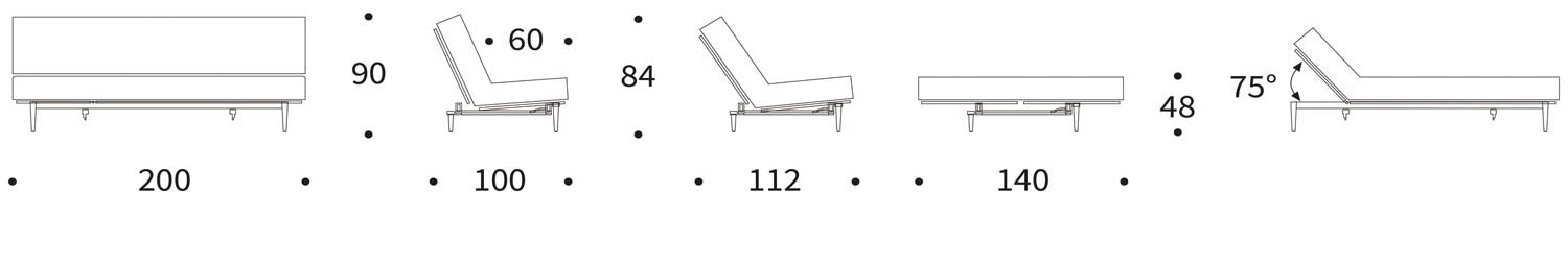 Entdecken Sie das Colpus Bettsofa 140 Nordic Cover Soft Spring von Innovation Living – eine elegante Lösung für Komfort und Funktionalität in jedem Raum.