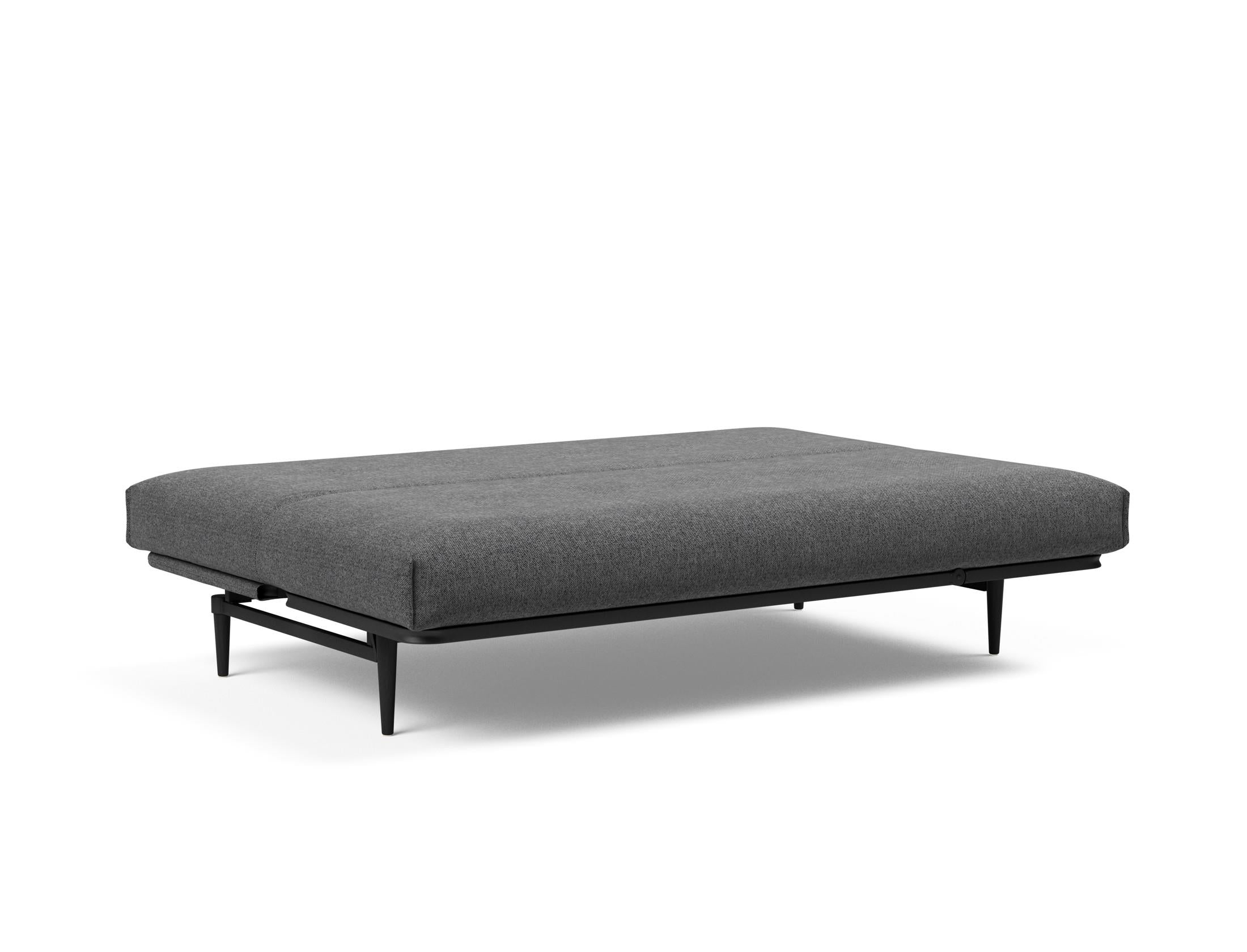 Erleben Sie das stilvolle Colpus Bettsofa 140 Nordic Cover in Eiche schwarz – die perfekte Kombination aus skandinavischem Design und praktischer Funktionalität.