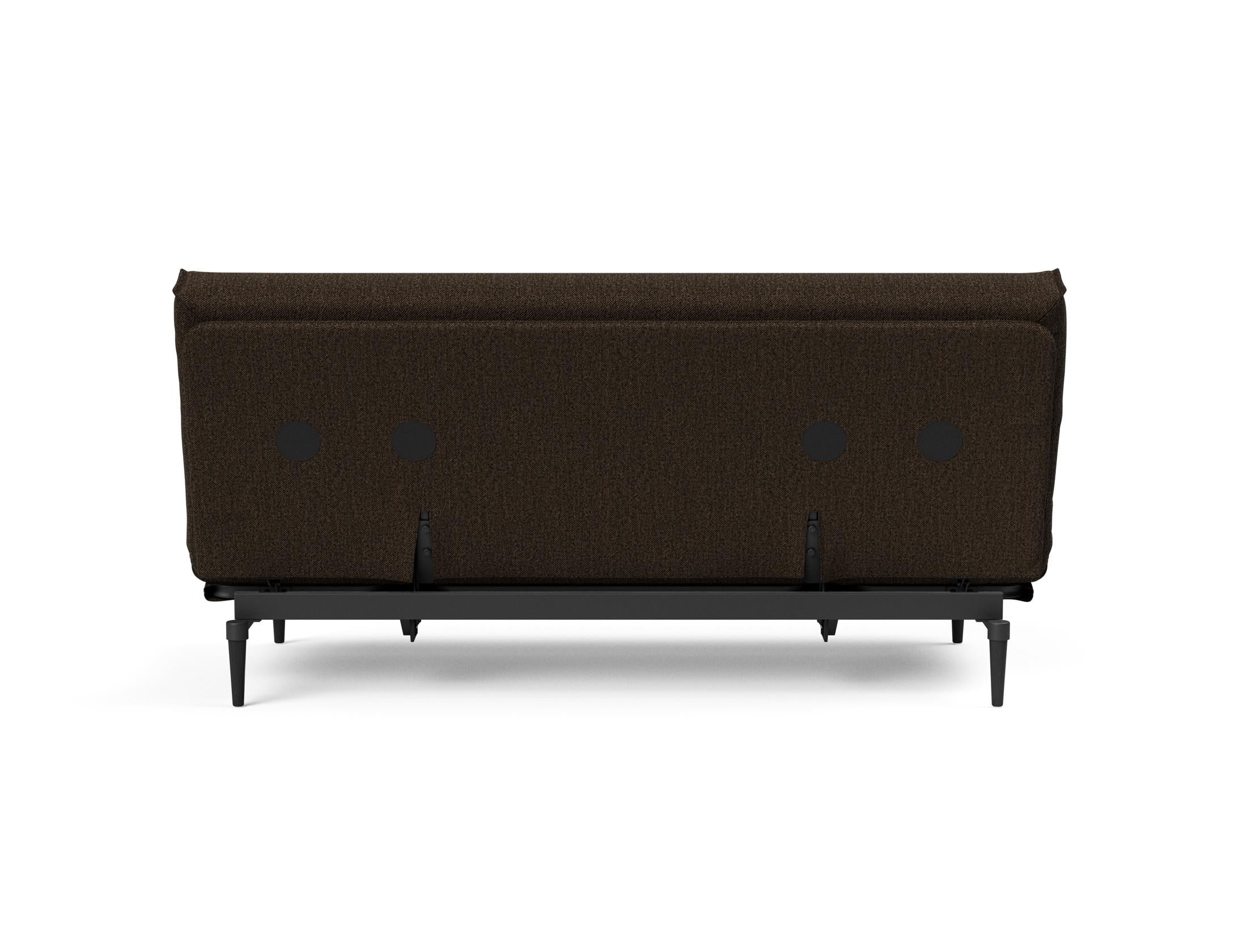 Entdecken Sie das Colpus Bettsofa 140 Nordic Cover in stilvollem Eiche schwarz. Ideal für kompaktes Wohnen, bietet es Komfort und Funktionalität.