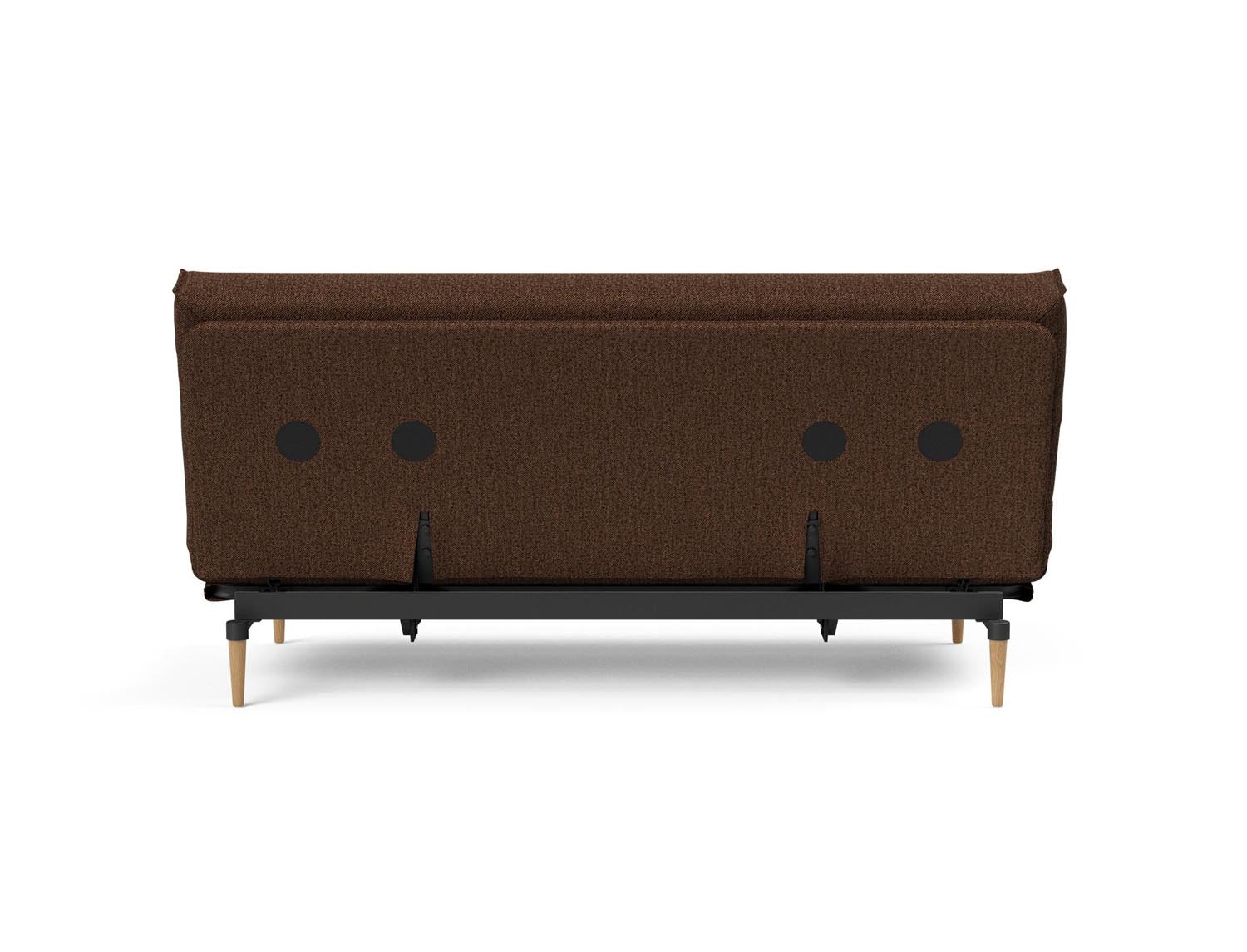 Erleben Sie das Colpus Bettsofa 140 Nordic Cover von Innovation Living – ein elegantes Möbelstück mit Soft Spring Matratze für höchsten Schlafkomfort und praktischen, abnehmbaren Bezug.