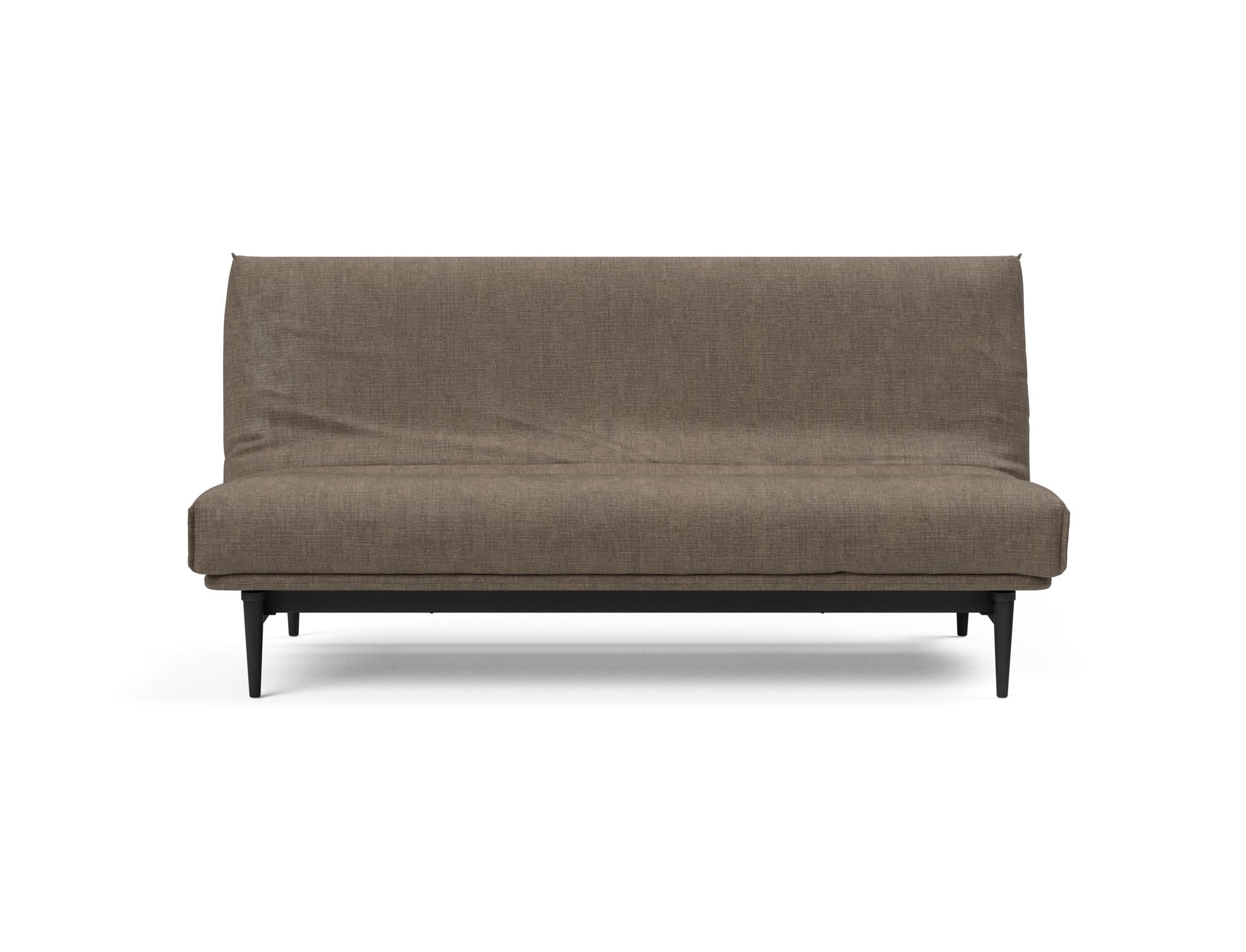 Erleben Sie das Colpus Bettsofa 140 Nordic Cover in elegantem Eiche schwarz. Multifunktional, mit Soft Spring Matratze für höchsten Schlafkomfort.