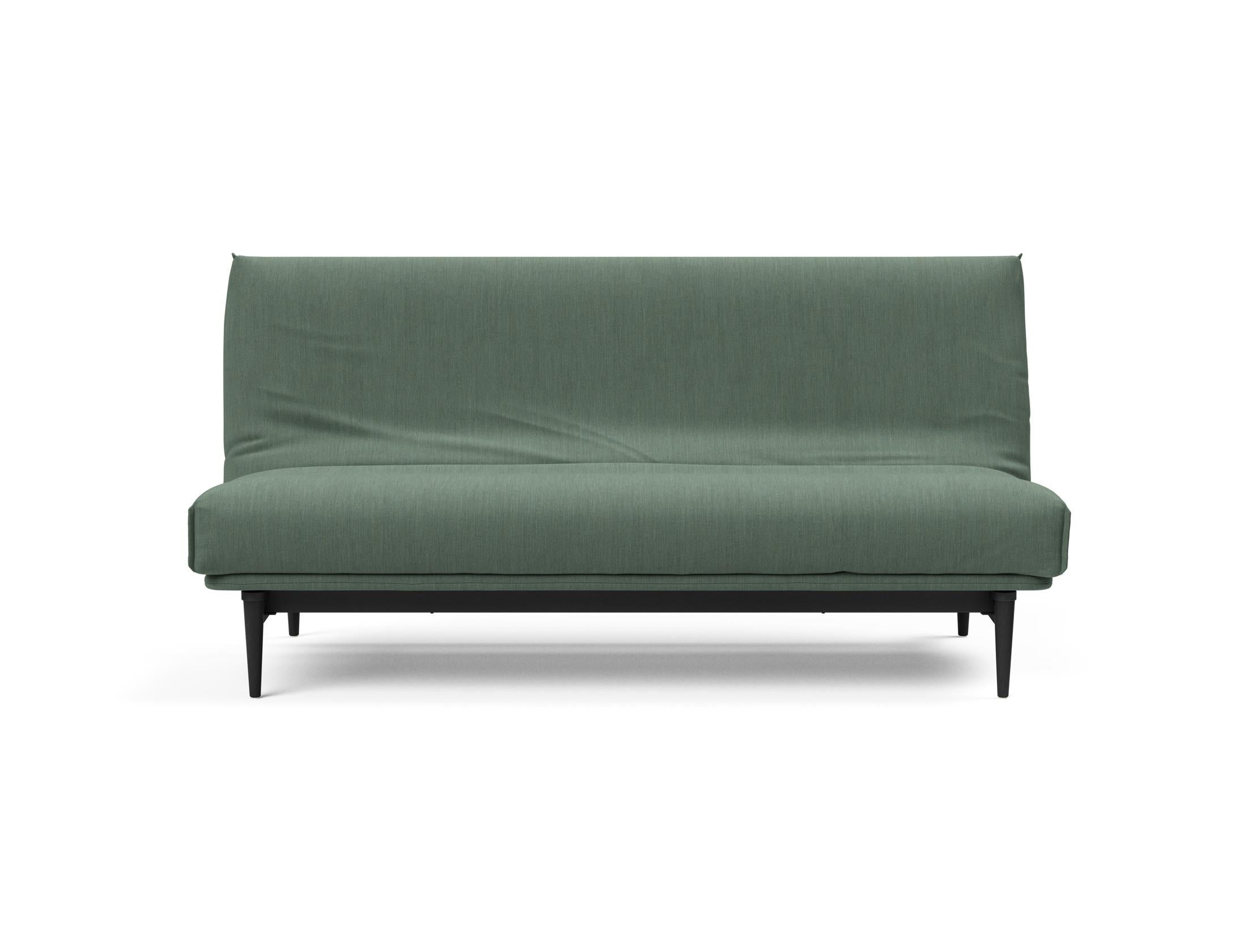 Erleben Sie das Colpus Bettsofa 140 Nordic Cover in elegantem Eiche schwarz. Multifunktional, mit Soft Spring Matratze für höchsten Schlafkomfort.