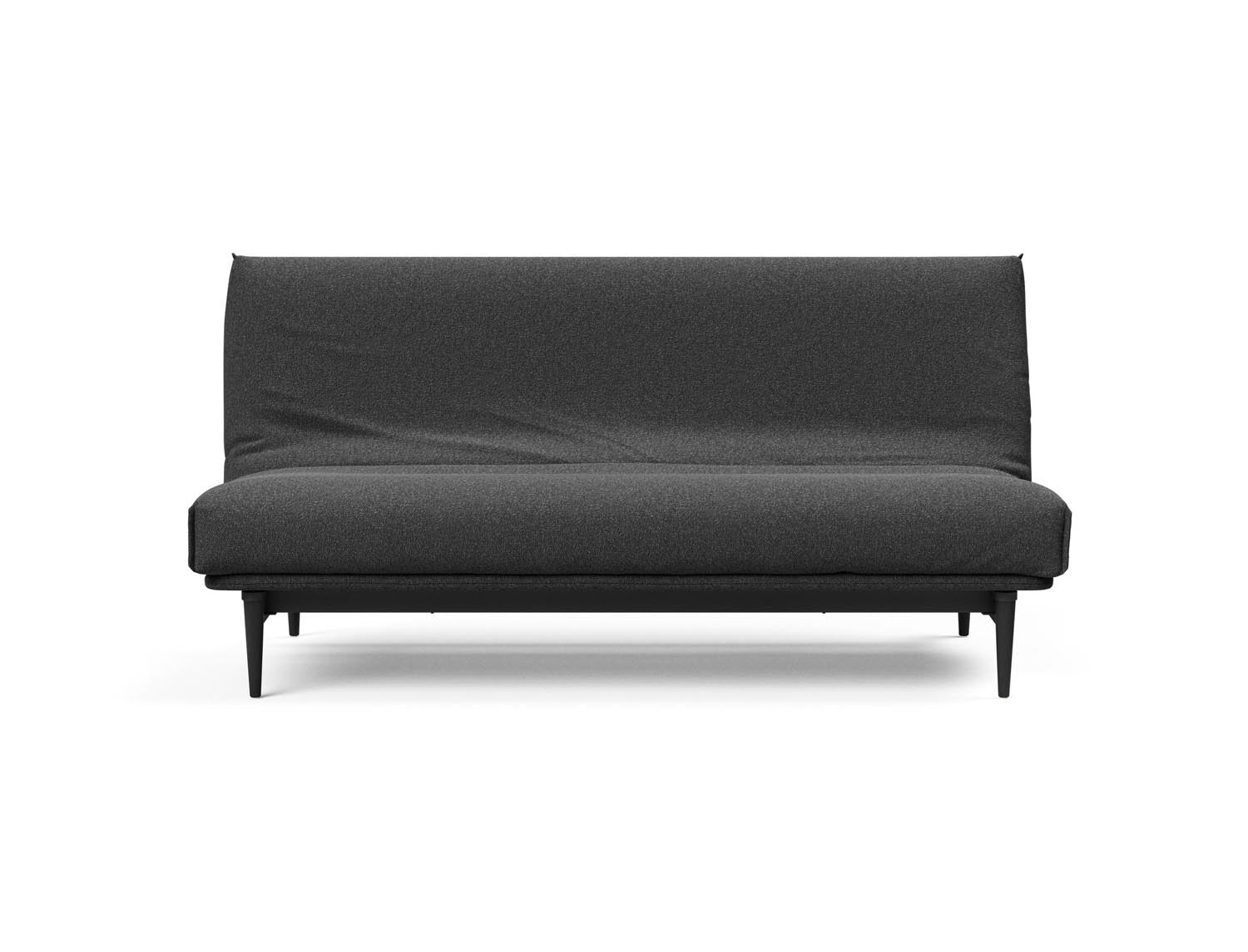 Modernes Bettsofa Colpus 140 in elegantem Eiche schwarz, ideal für stilvolle Wohnräume und entspannende Nächte.