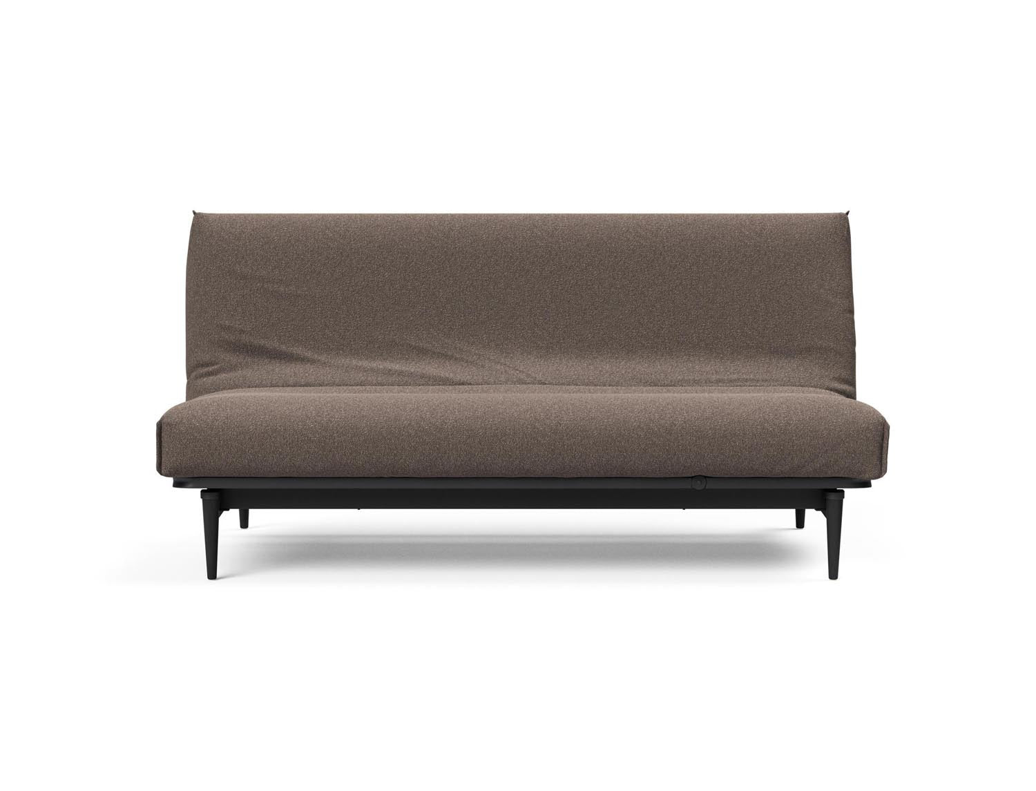 Modernes Bettsofa Colpus 140 mit elegantem Nordic Cover in schwarzer Eiche, perfekt für entspannte Abende und stilvolle Einrichtung.