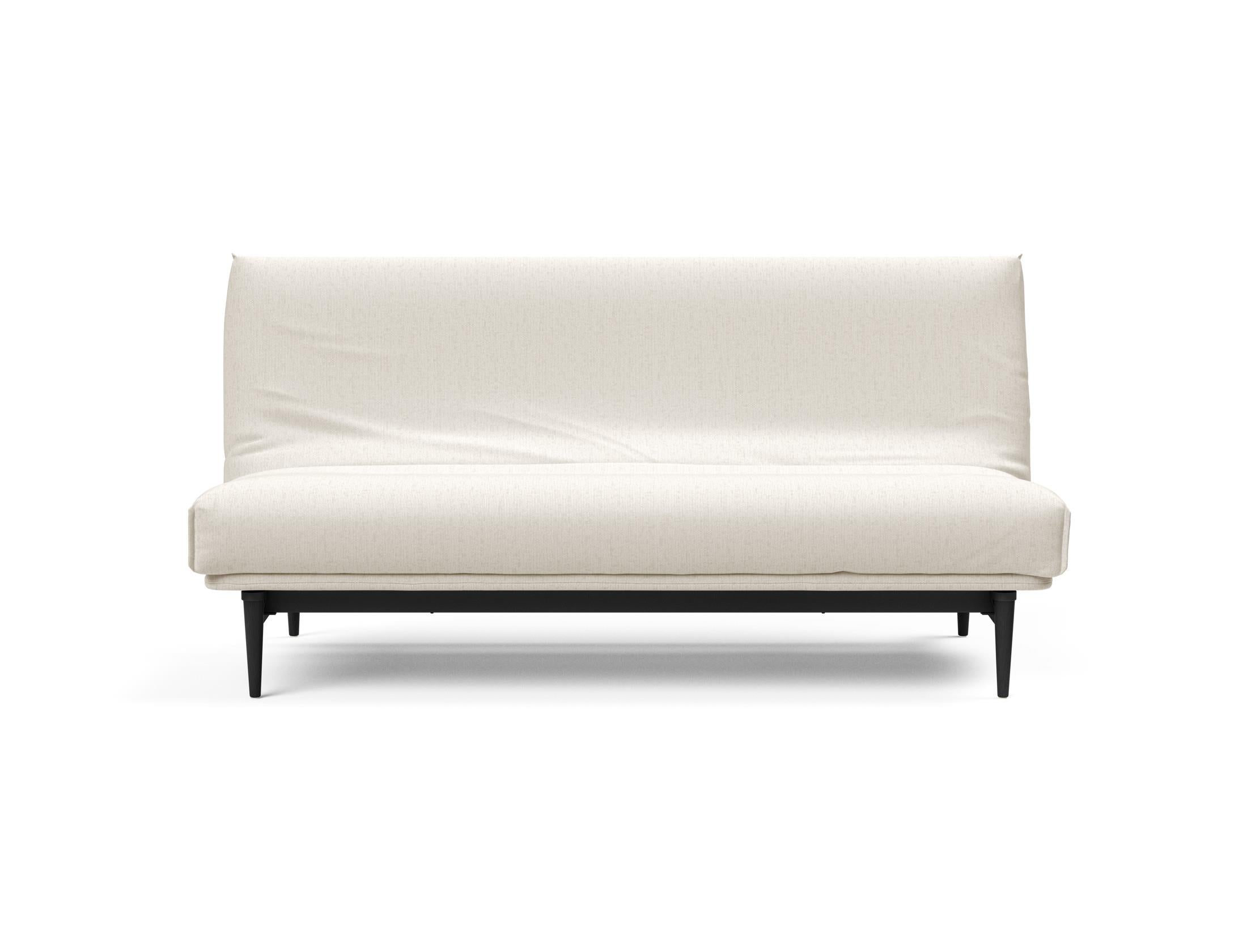 Modernes Bettsofa Colpus 140 in eleganter schwarzer Eiche, ideal für stilvolle Wohnräume und entspannende Nächte.