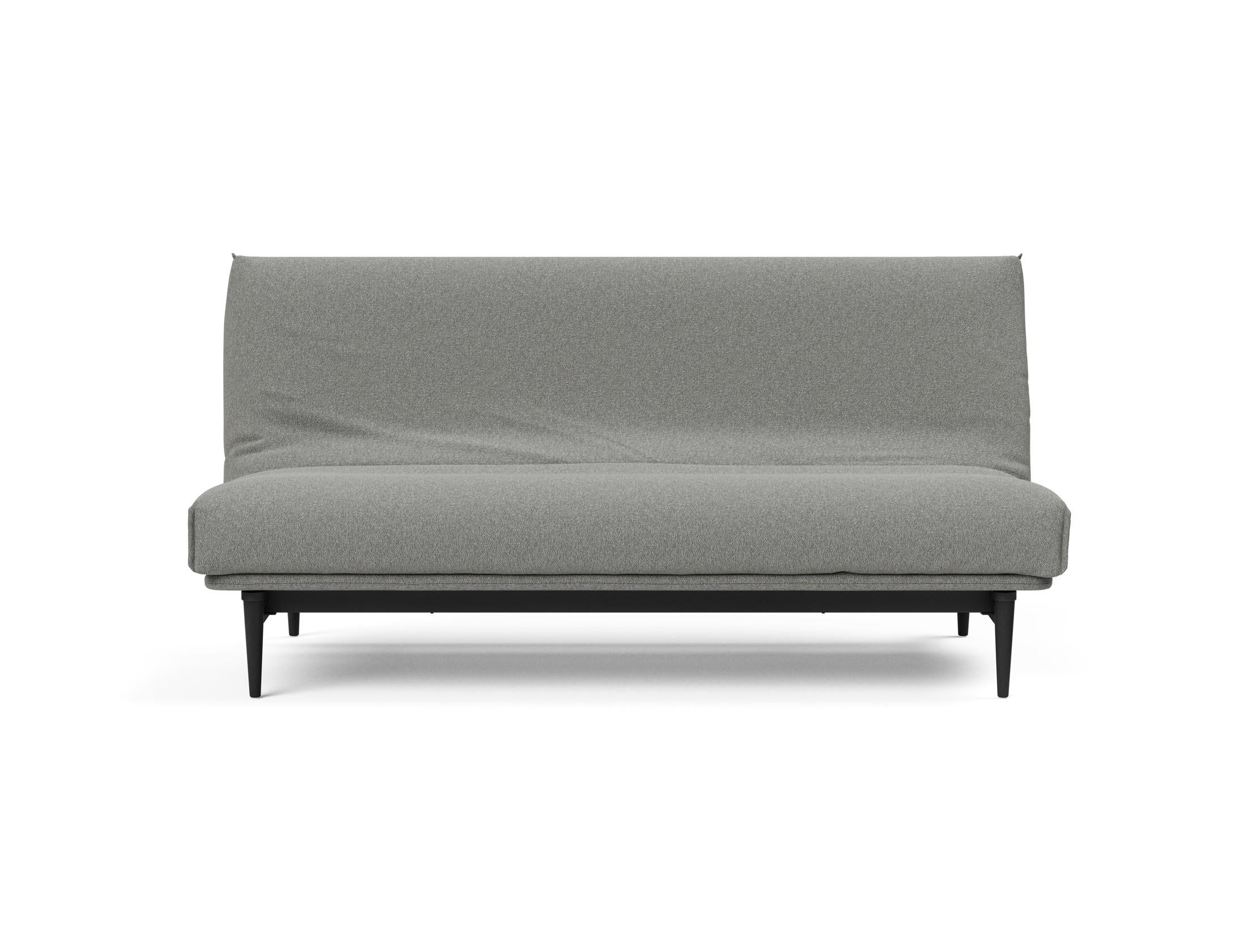 Stylisches Bettsofa Colpus 140 in schwarzer Eiche, ausgestattet mit einem komfortablen Soft Spring Bezug für gemütliche Stunden.