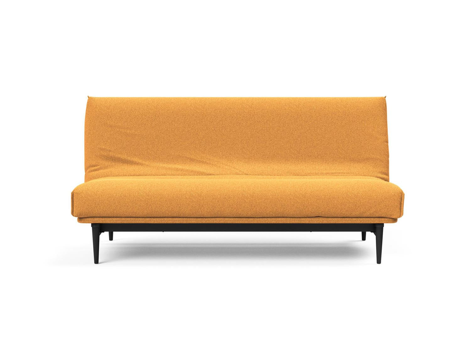 Stylisches Bettsofa Colpus 140 in schwarzer Eiche, kombiniert Funktionalität und Komfort für jeden Wohnraum.